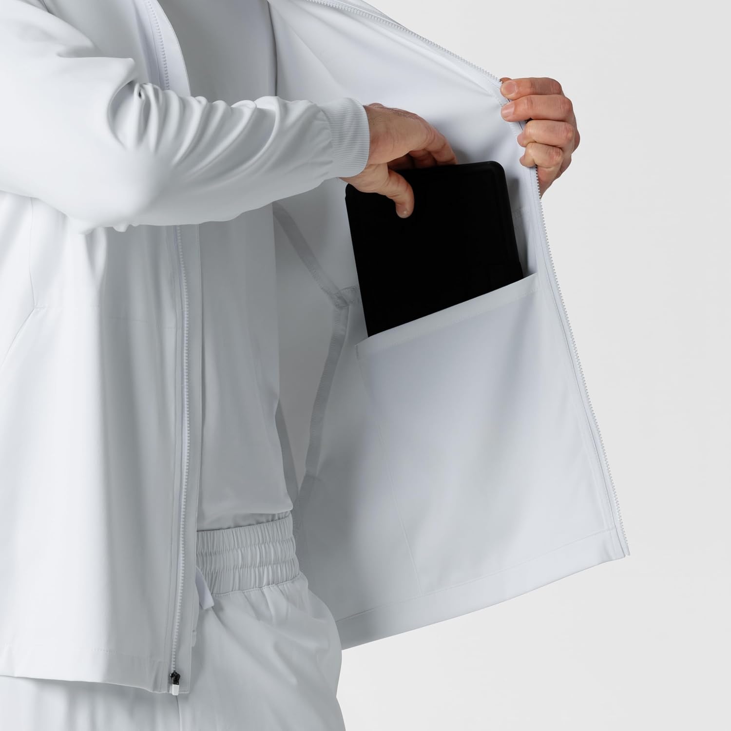 image:imageWINK Boundless Mens Warm Up Scrub JacketWhite