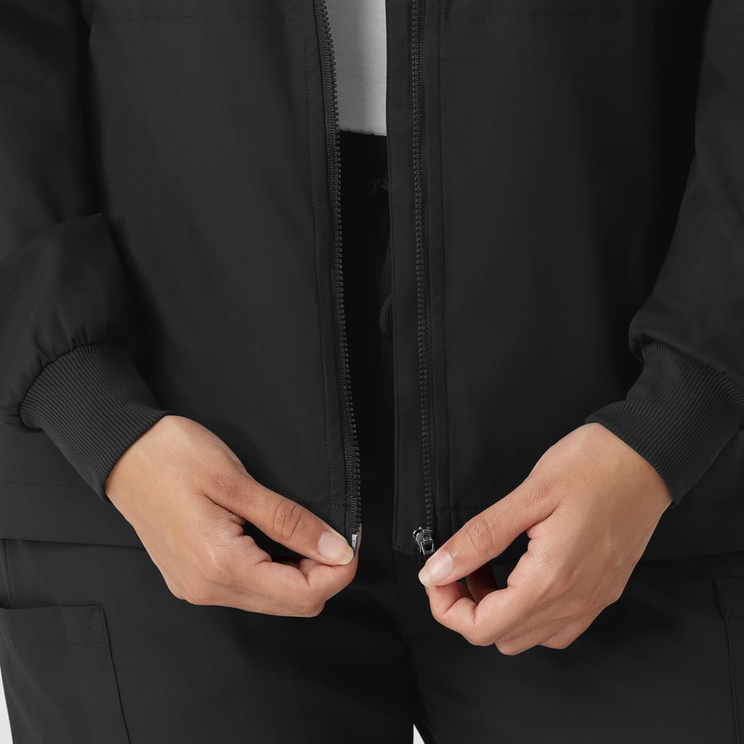 image:imageWINK Boundless Womens Warm Up Scrub JacketBlack