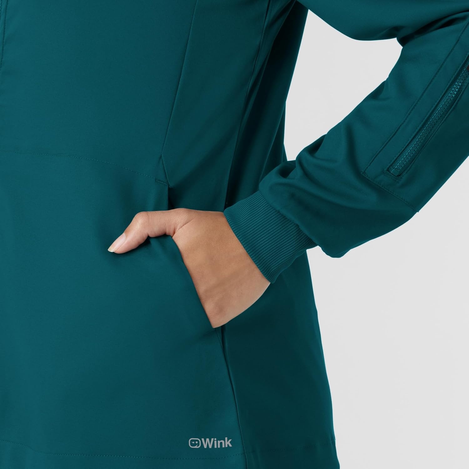 image:imageWINK Boundless Womens Warm Up Scrub JacketCaribbean