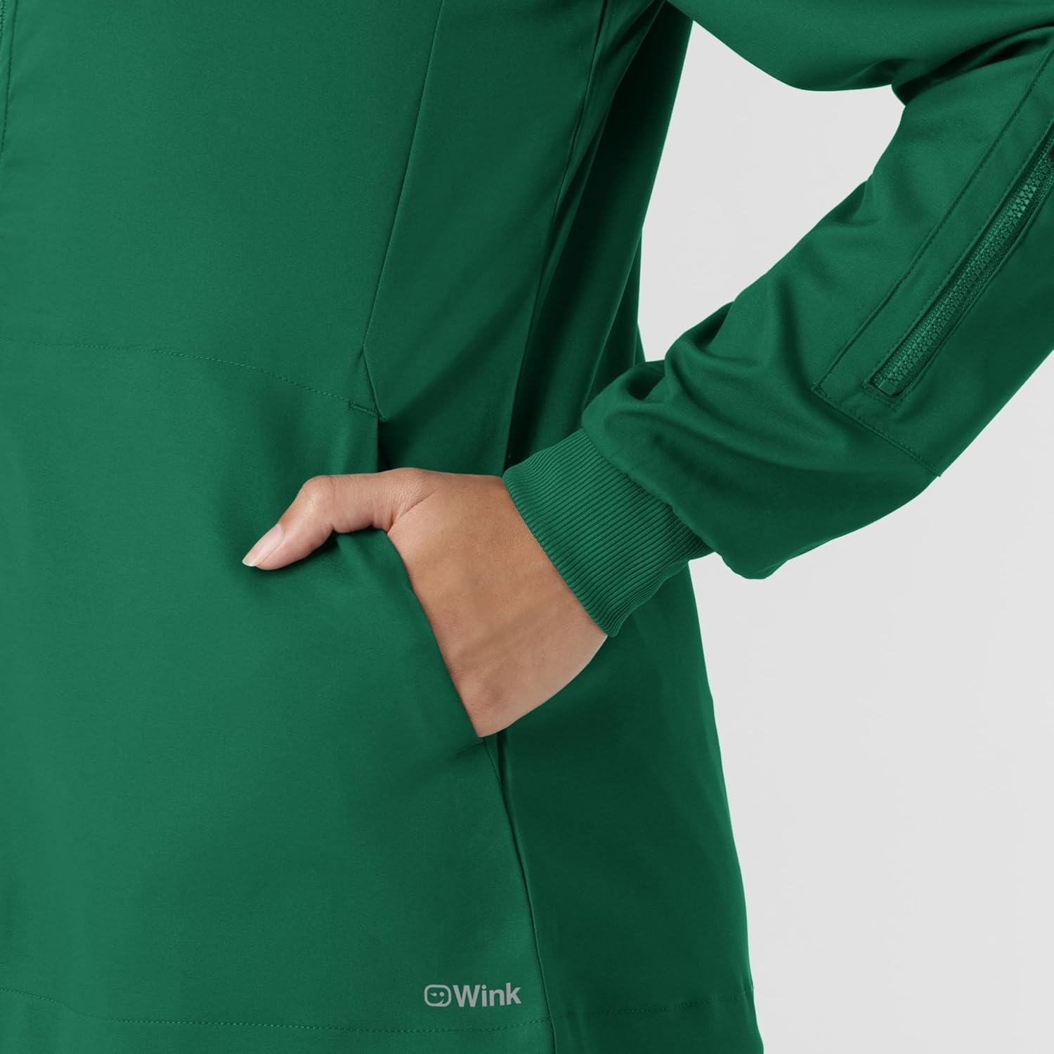 image:imageWINK Boundless Womens Warm Up Scrub JacketHunter