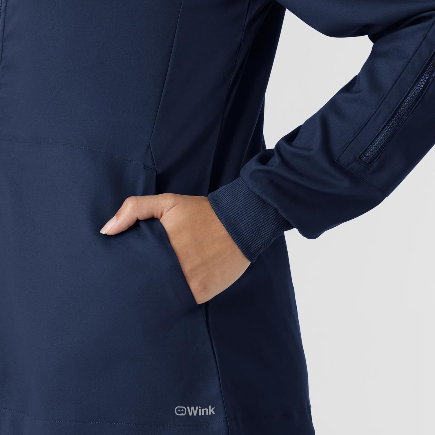 image:imageWINK Boundless Womens Warm Up Scrub JacketNavy