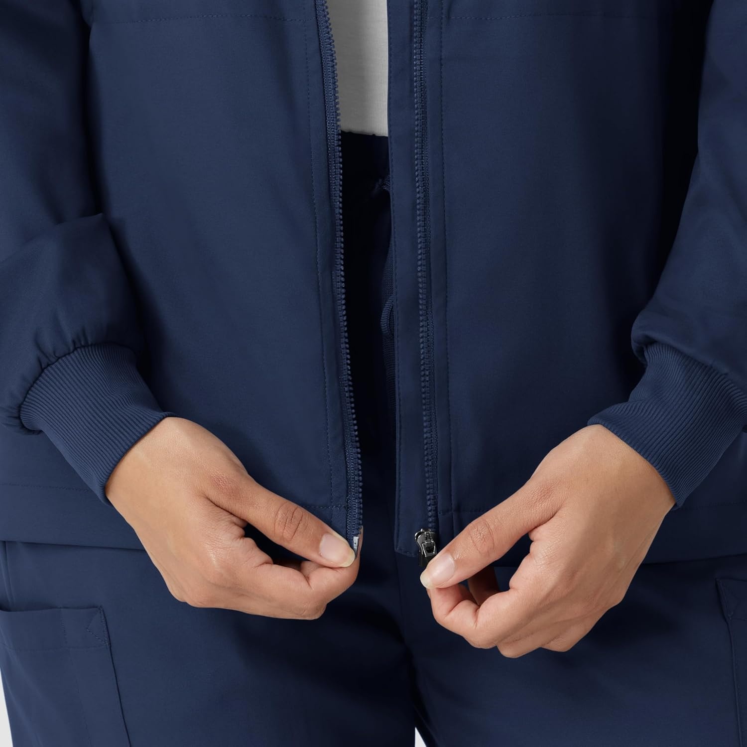 image:imageWINK Boundless Womens Warm Up Scrub JacketNavy