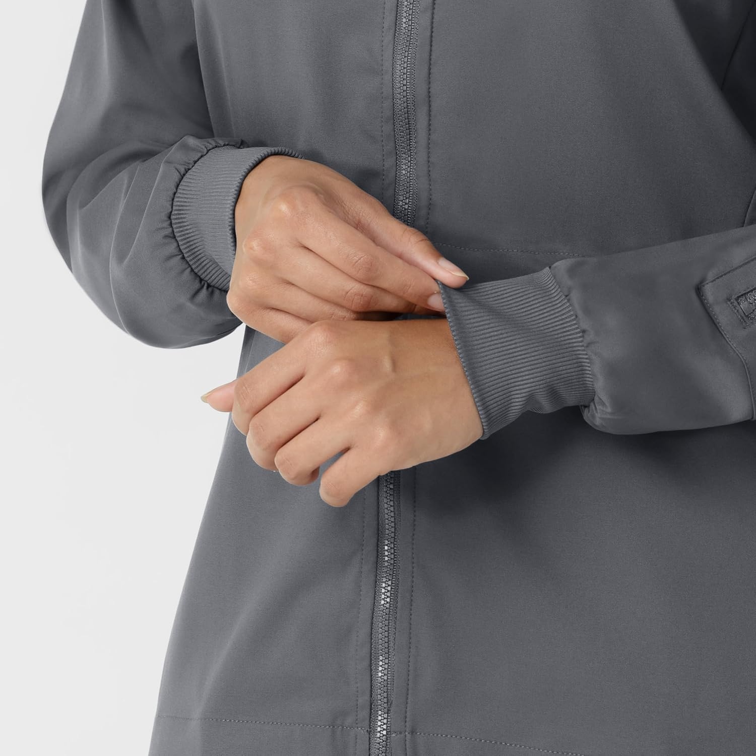 image:imageWINK Boundless Womens Warm Up Scrub JacketPewter