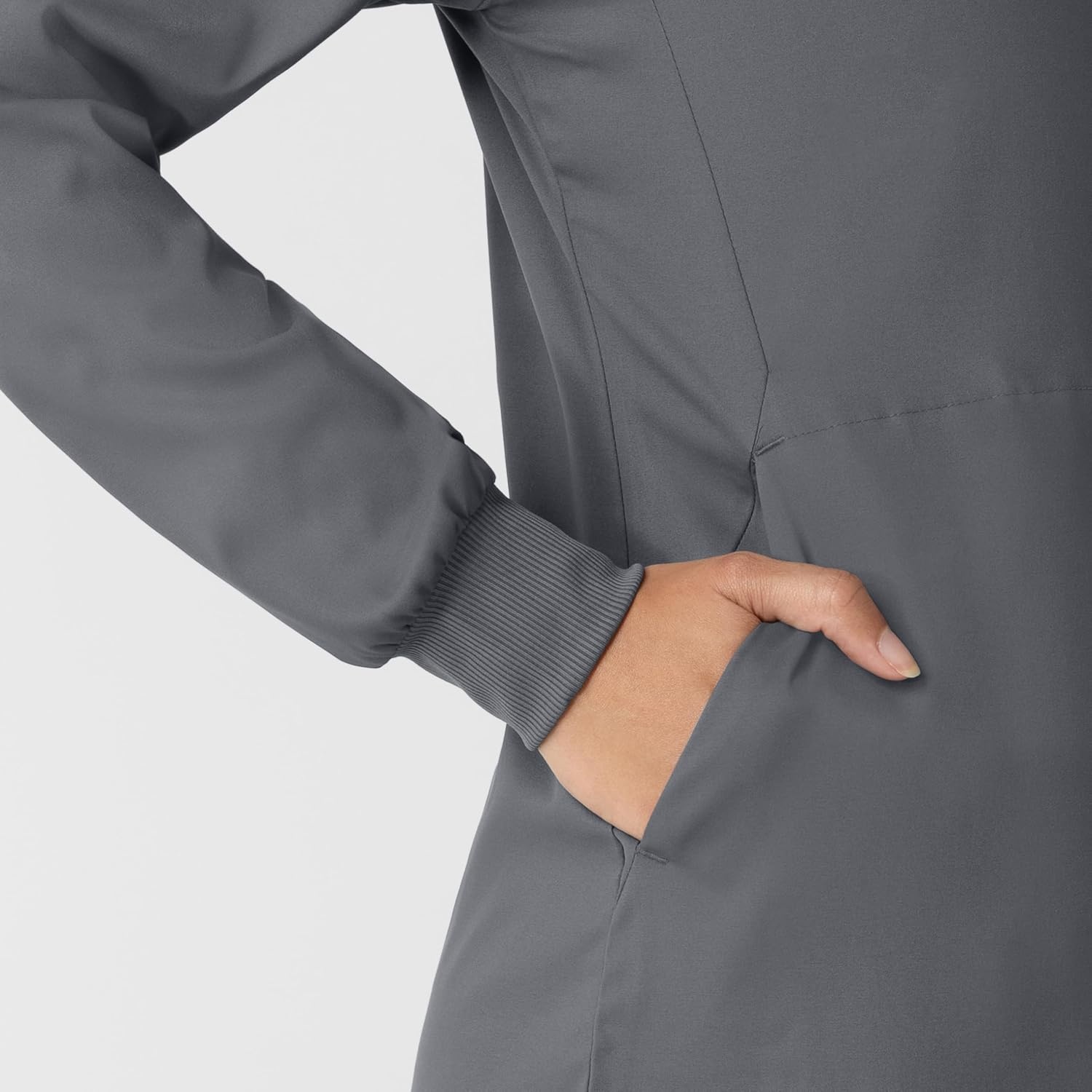 image:imageWINK Boundless Womens Warm Up Scrub JacketPewter