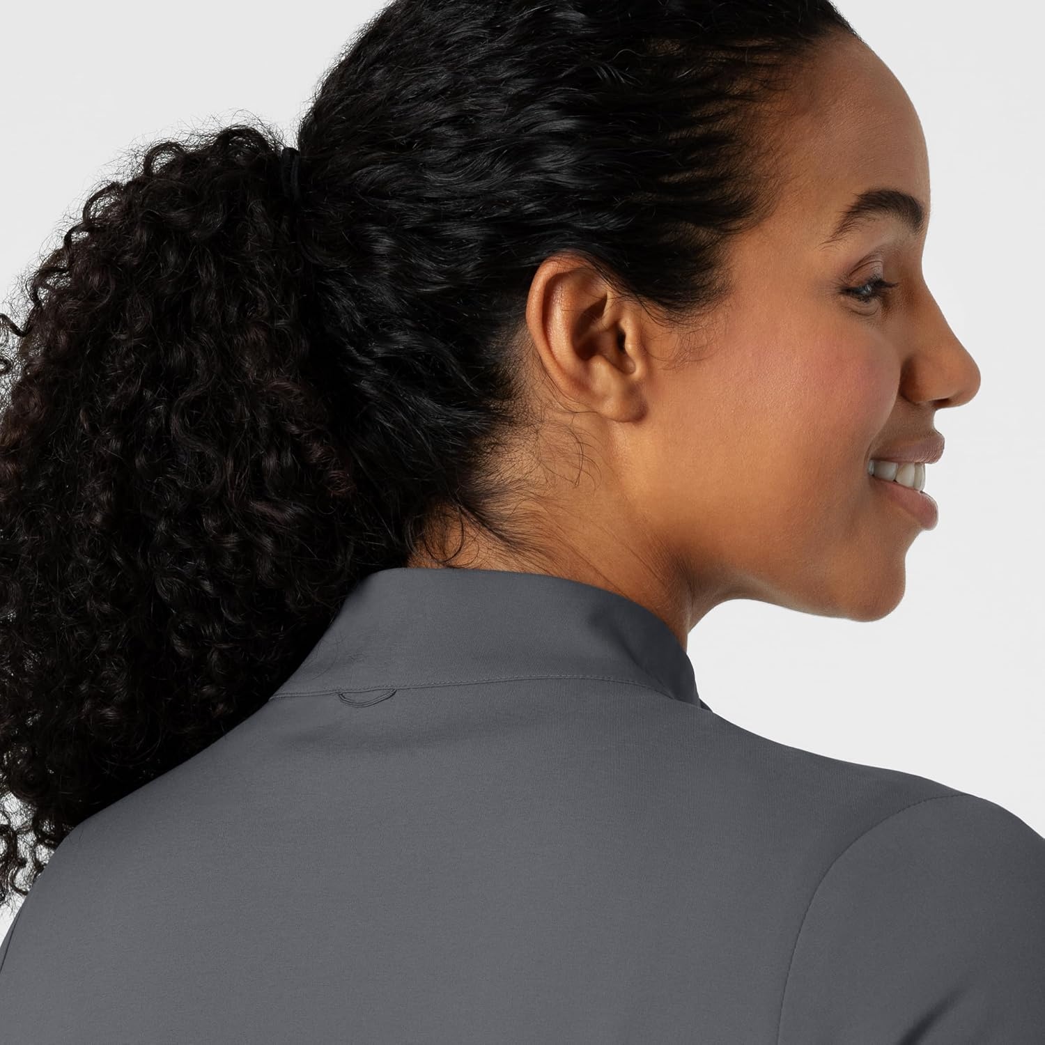 image:imageWINK Boundless Womens Warm Up Scrub JacketPewter