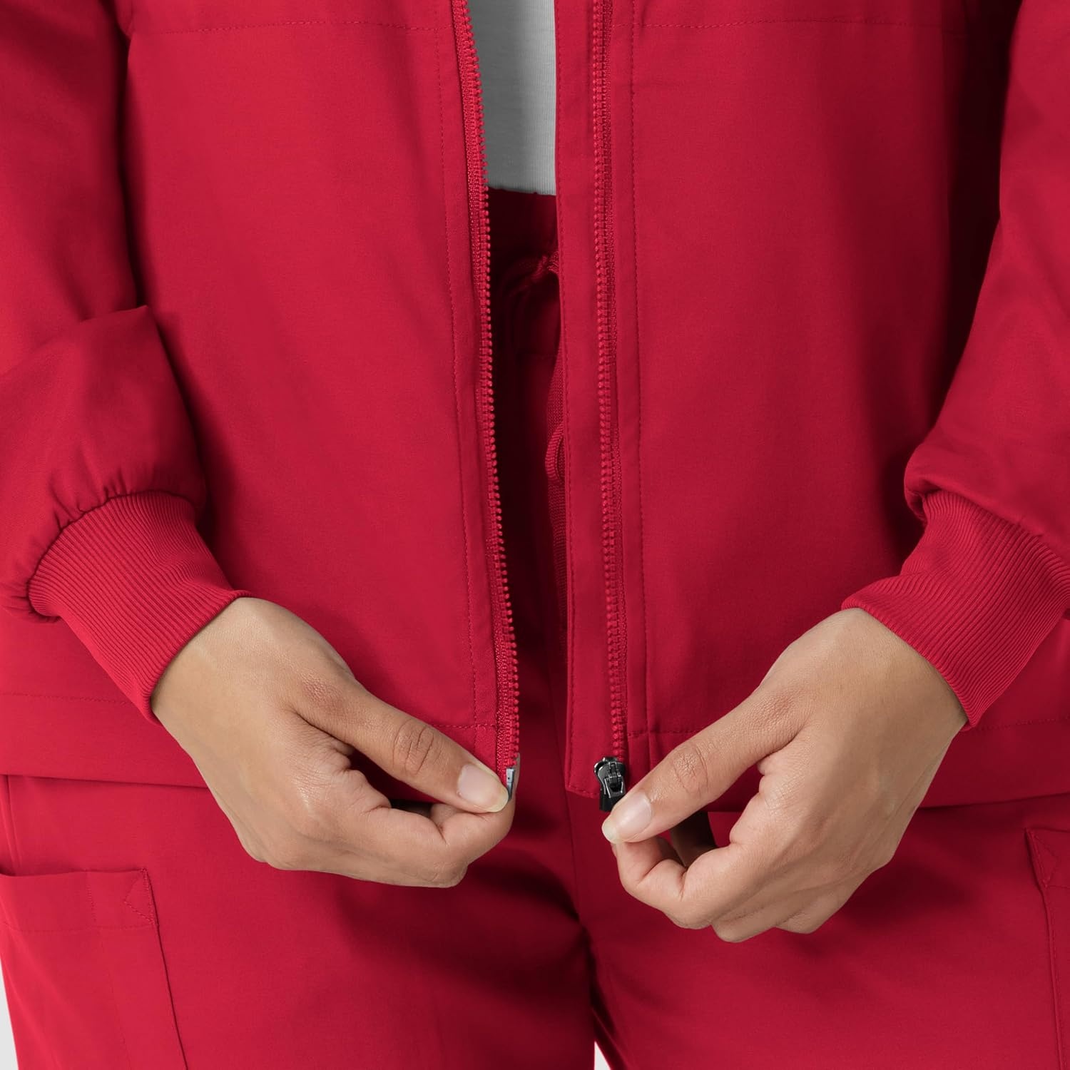 image:imageWINK Boundless Womens Warm Up Scrub JacketRed