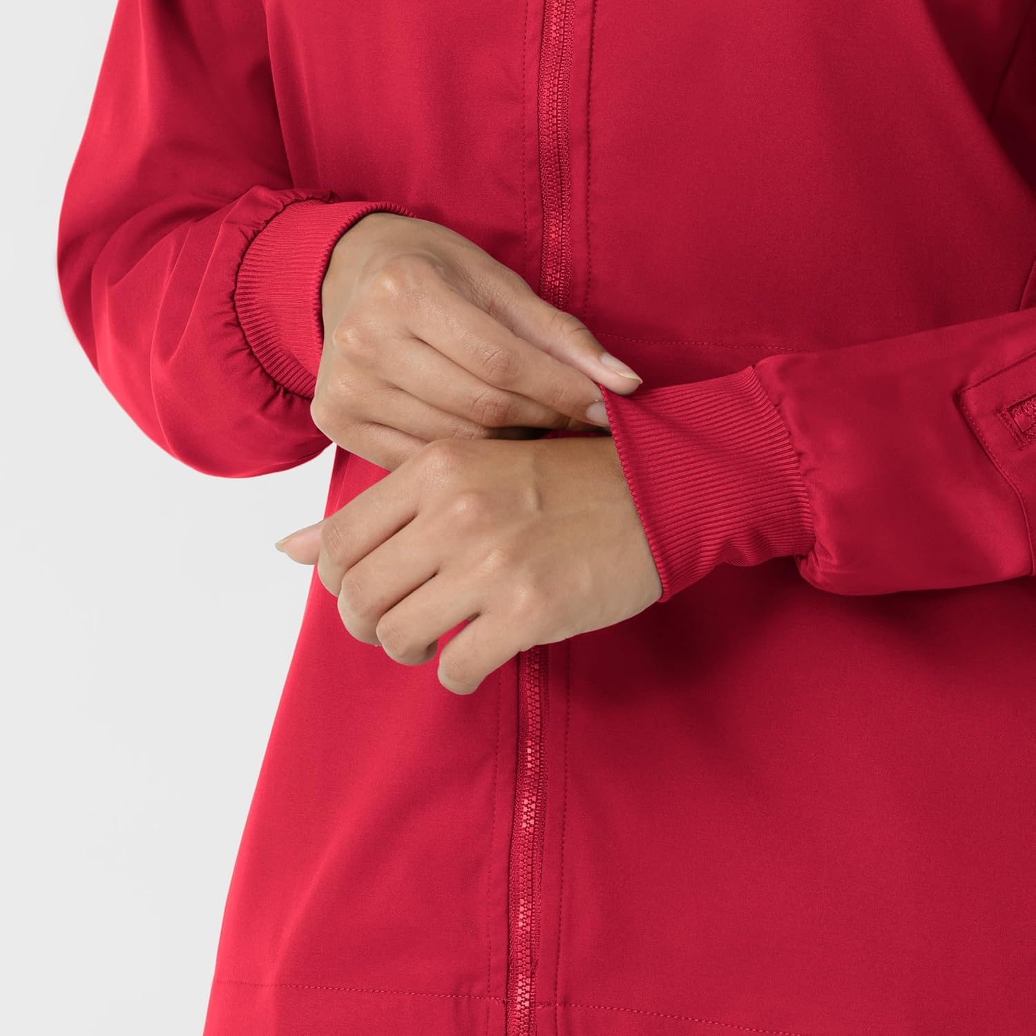 image:imageWINK Boundless Womens Warm Up Scrub JacketRed