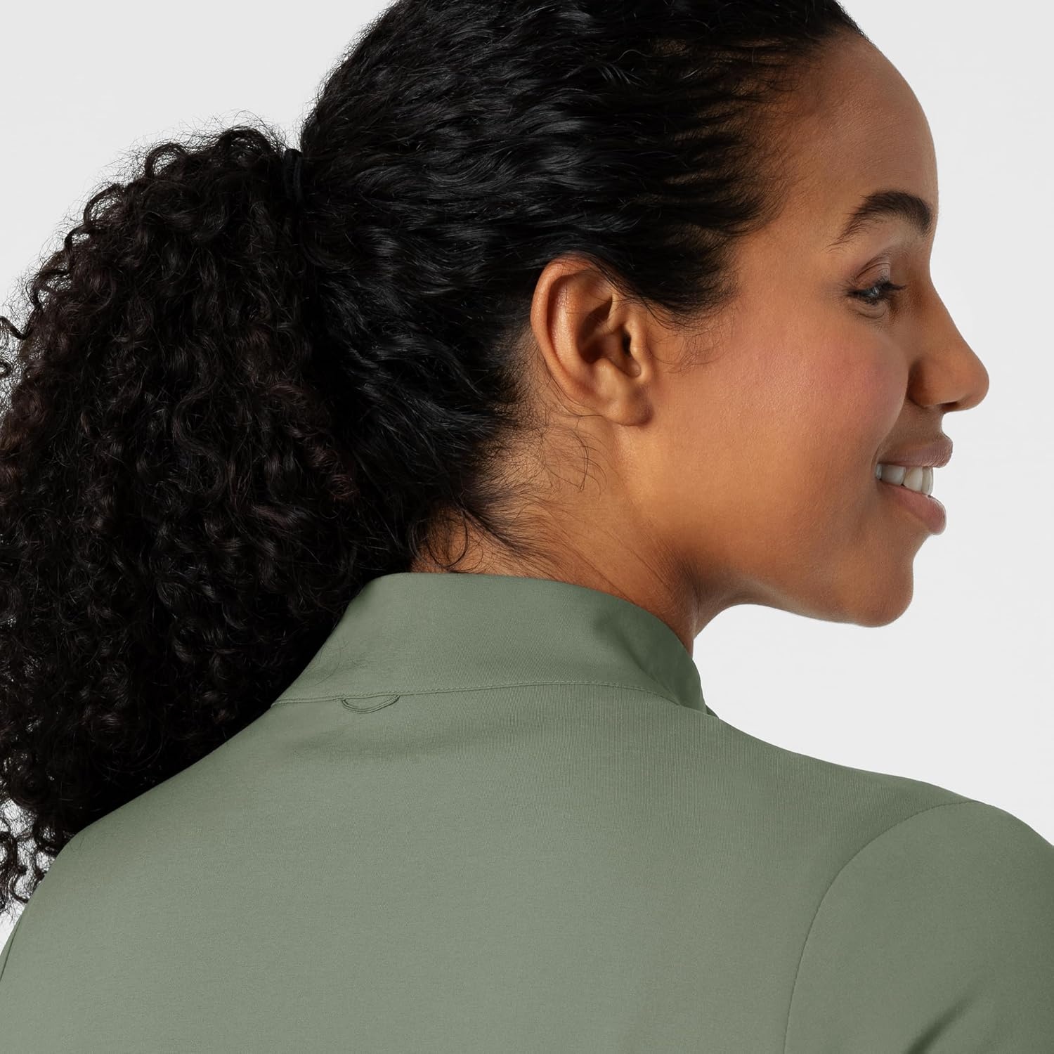 image:imageWINK Boundless Womens Warm Up Scrub JacketSage