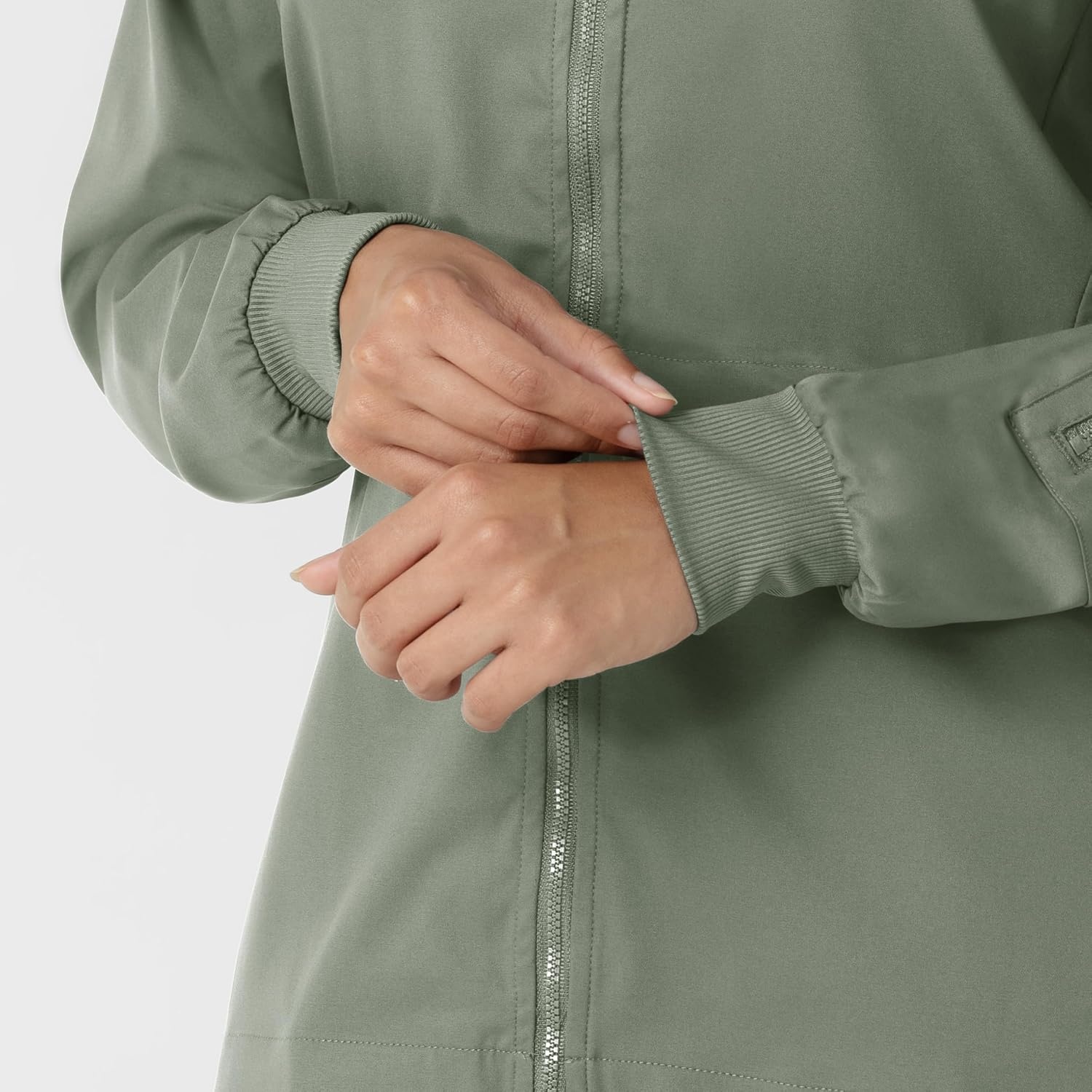 image:imageWINK Boundless Womens Warm Up Scrub JacketSage