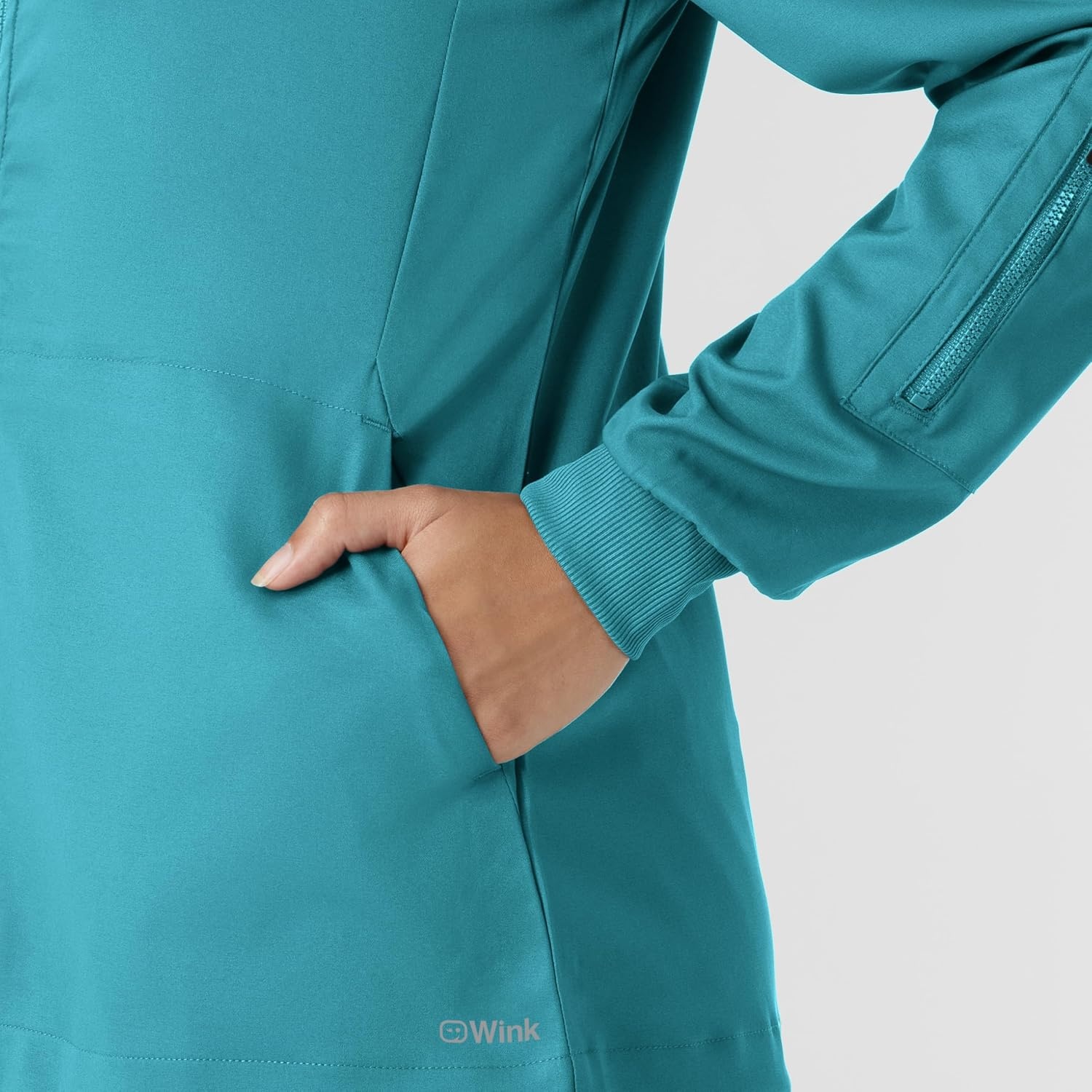 image:imageWINK Boundless Womens Warm Up Scrub JacketTeal