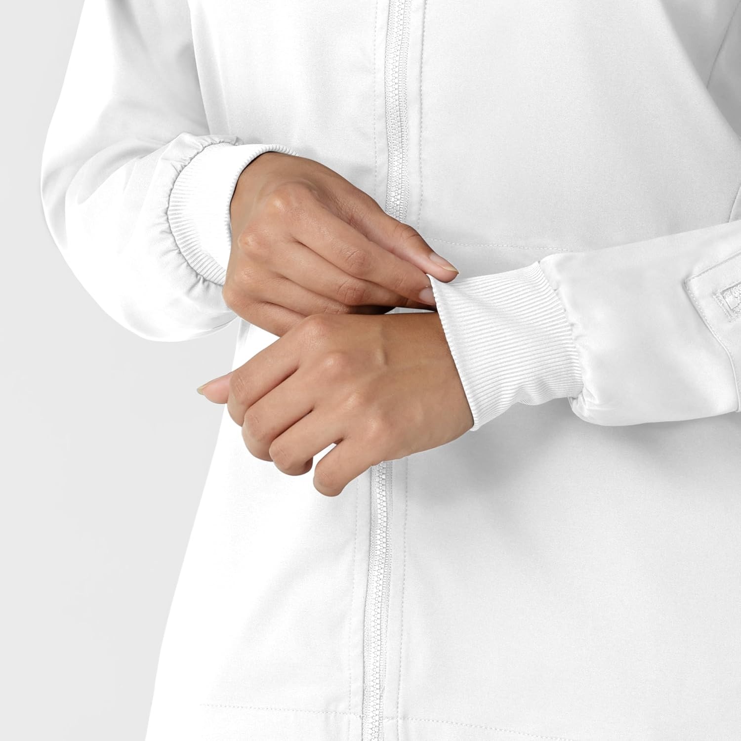image:imageWINK Boundless Womens Warm Up Scrub JacketWhite