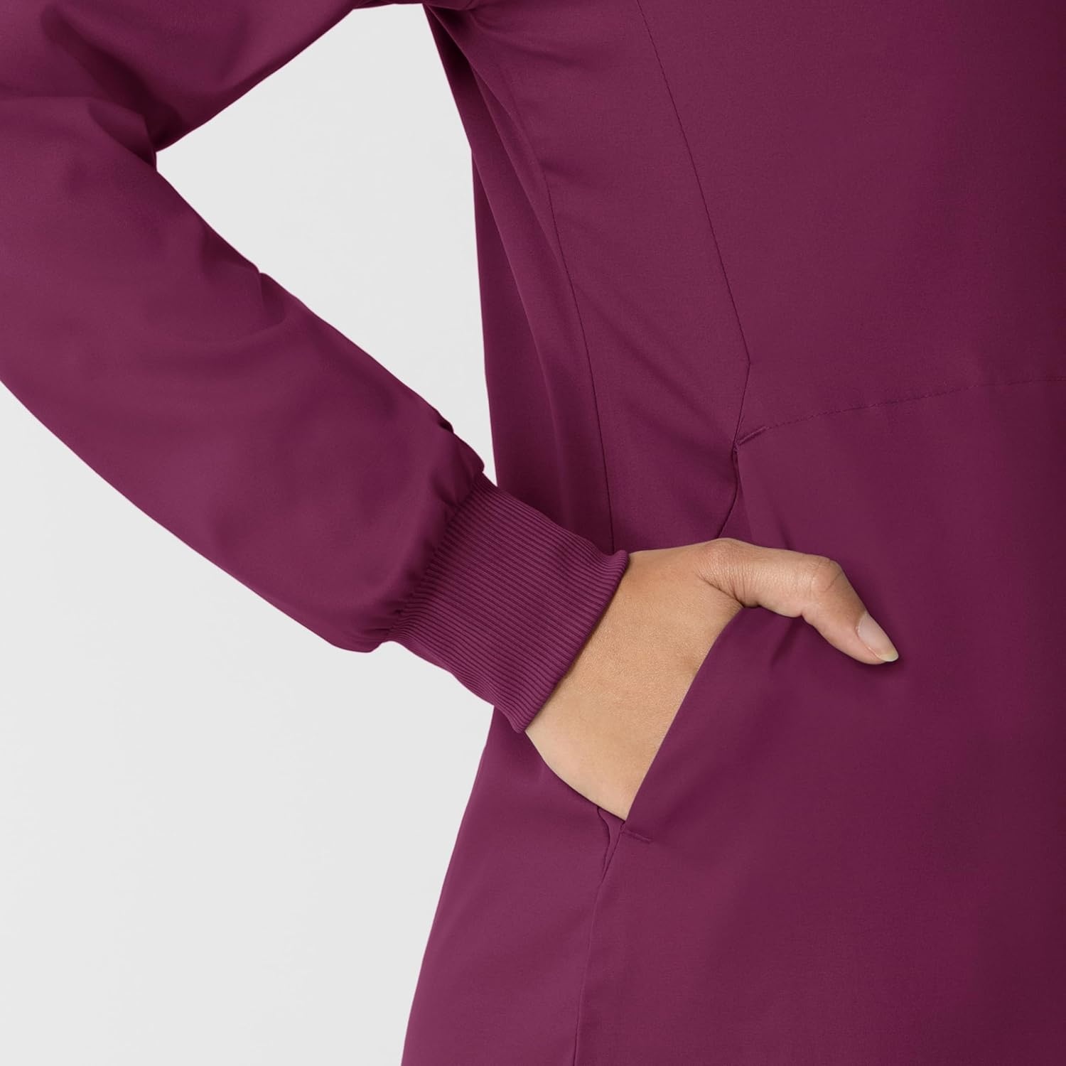 image:imageWINK Boundless Womens Warm Up Scrub JacketWine