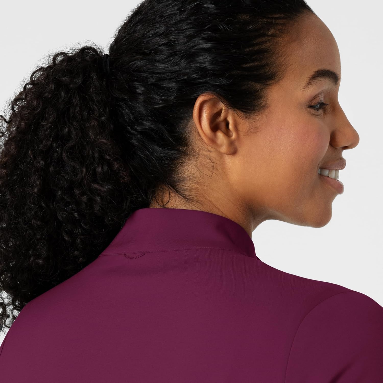 image:imageWINK Boundless Womens Warm Up Scrub JacketWine