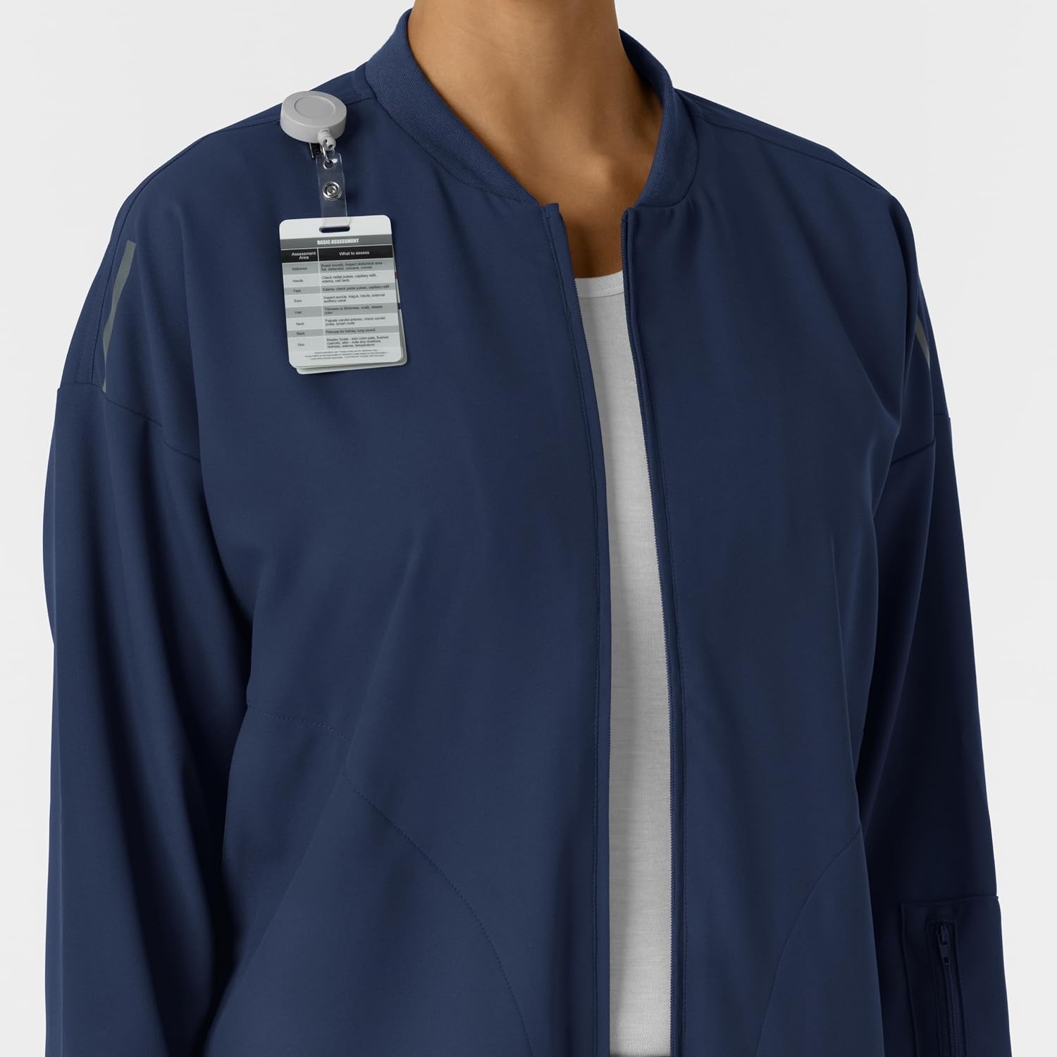 image:imageWINK Layers Womens Bomber Scrub JacketNavy