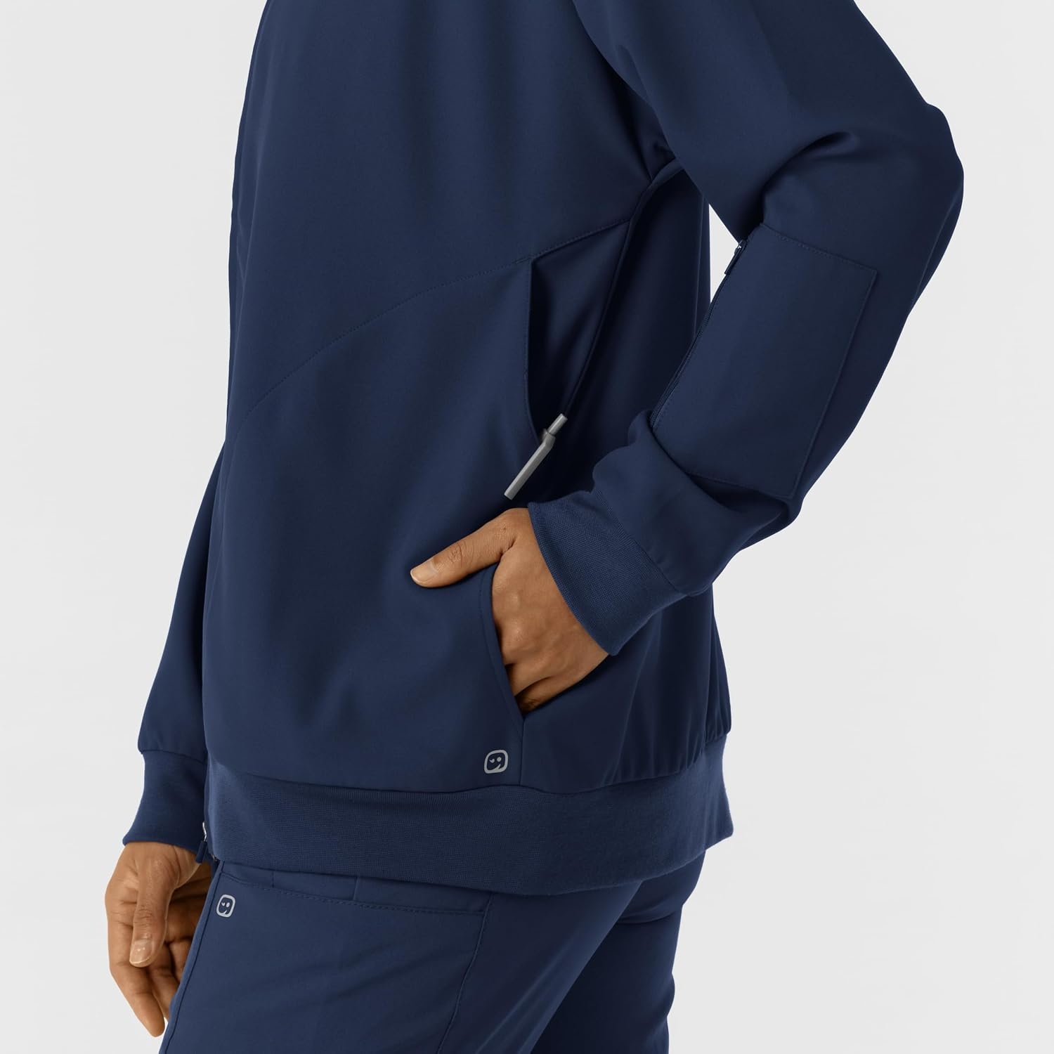 image:imageWINK Layers Womens Bomber Scrub JacketNavy