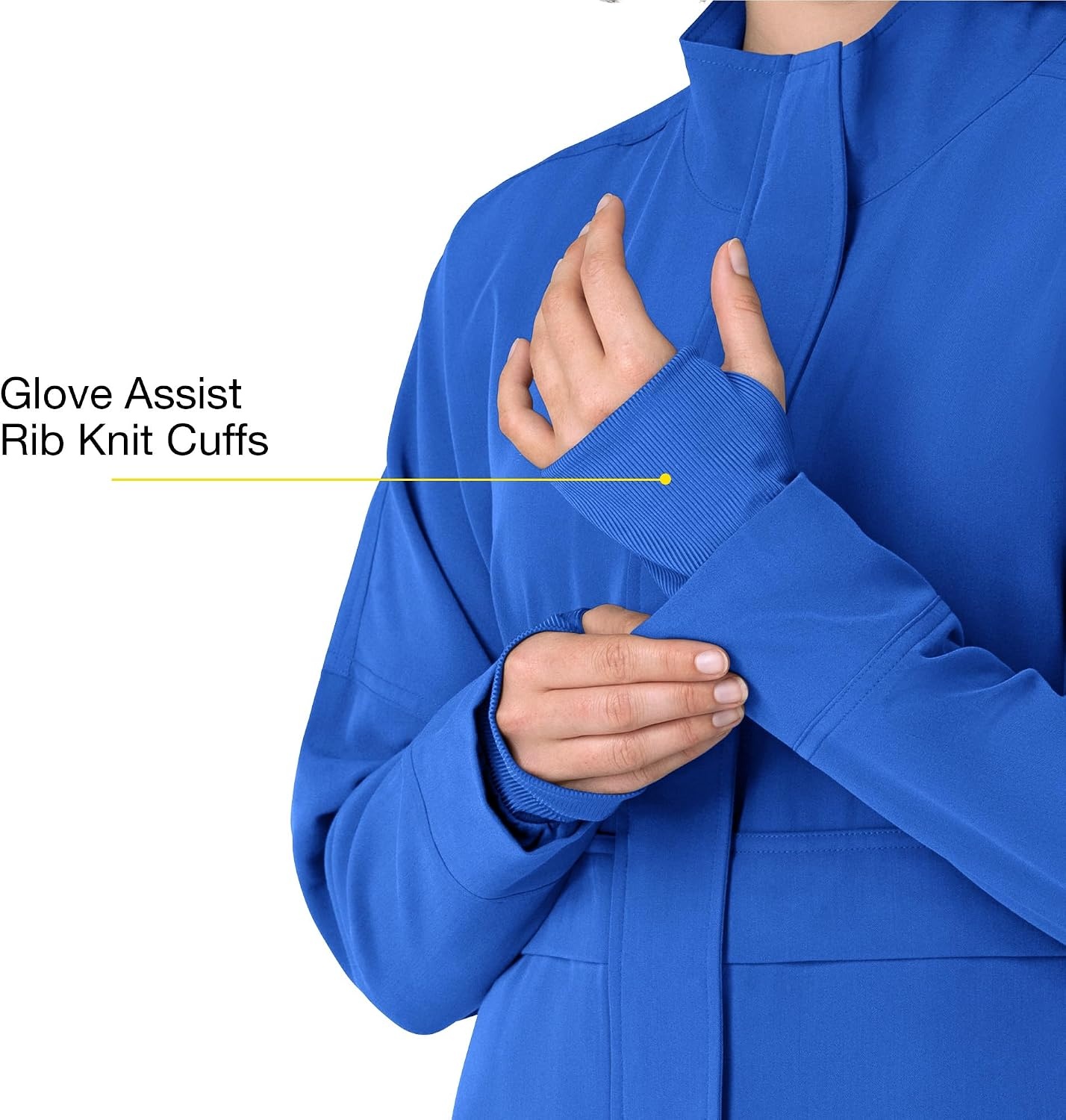 image:imageWINK Layers Womens Germs Happen Packable Scrub JacketRoyal
