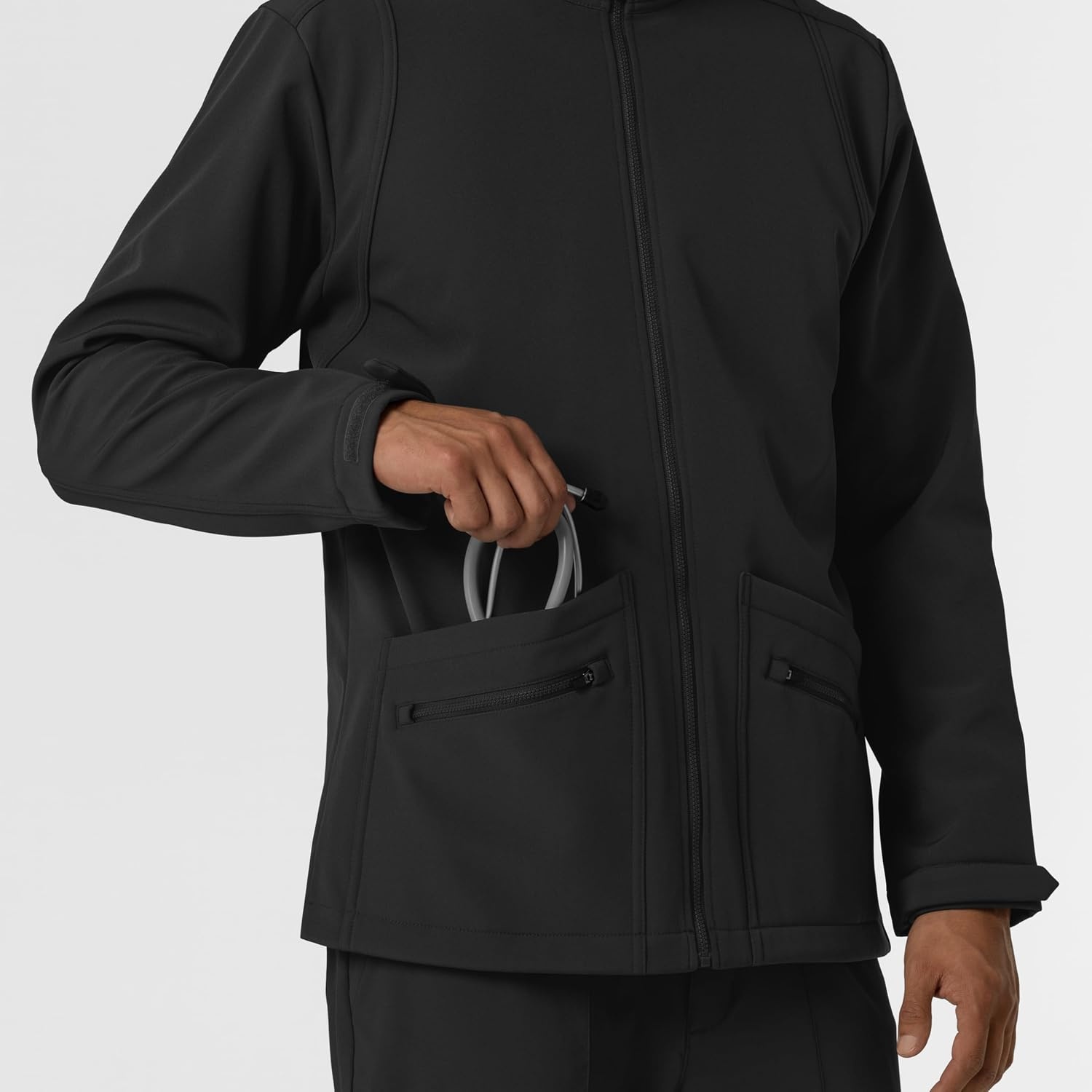 image:imageWINK Mens Mens Soft Shell Scrub JacketBlack