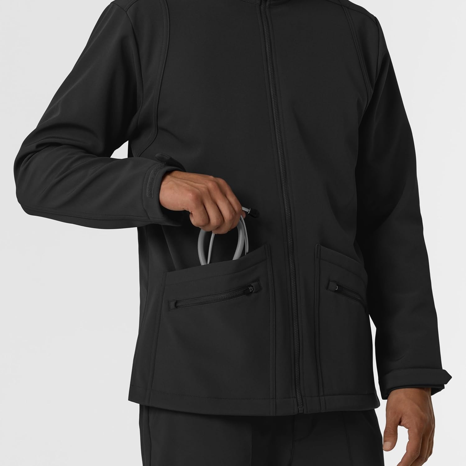 image:imageWINK Mens Mens Soft Shell Scrub JacketBlack