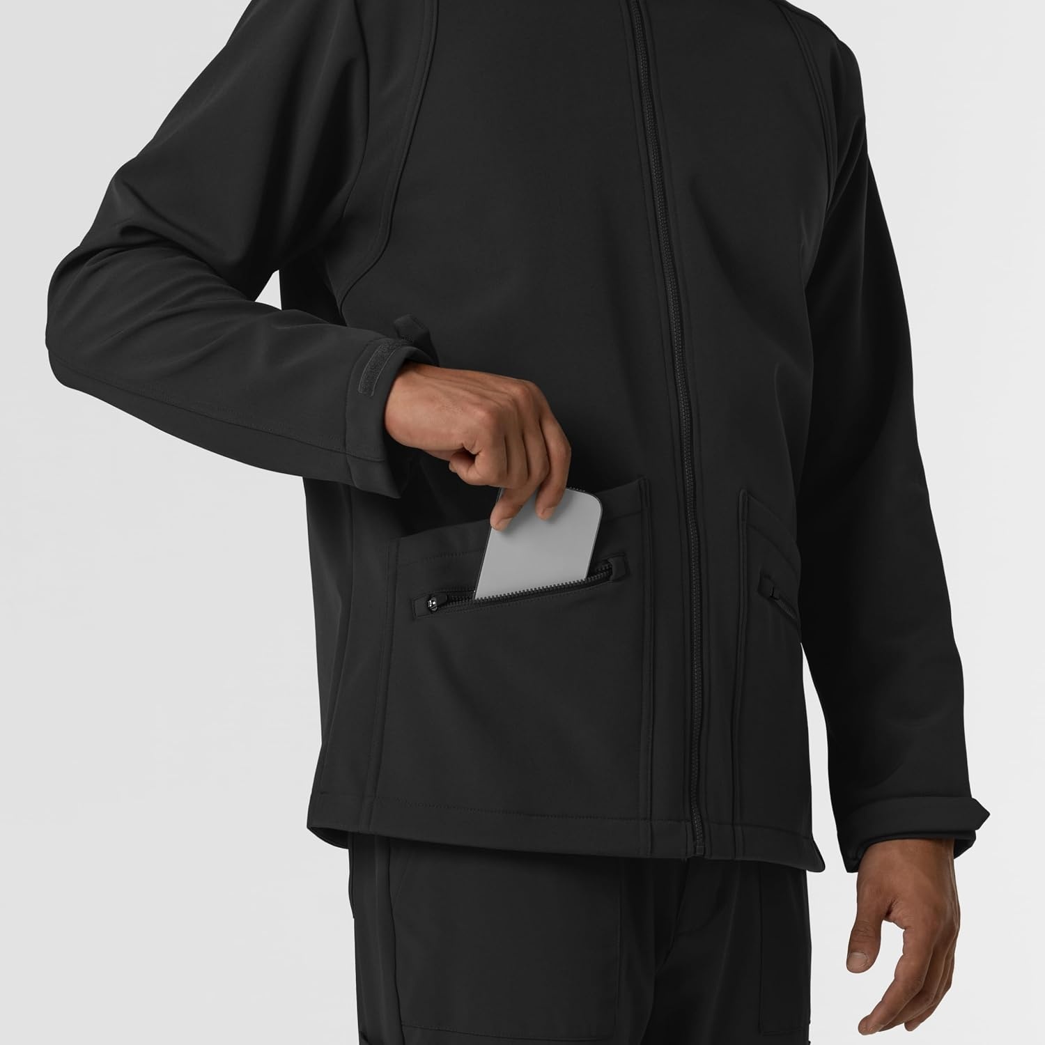 image:imageWINK Mens Mens Soft Shell Scrub JacketBlack