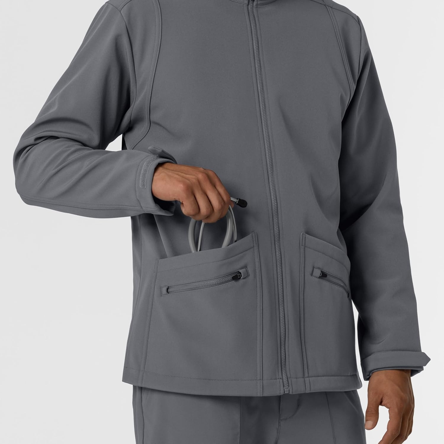 image:imageWINK Mens Mens Soft Shell Scrub JacketPewter