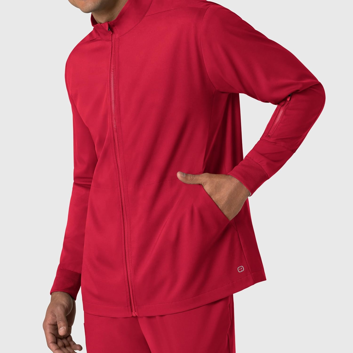 image:imageWINK Mens Mens Warm Up Scrub JacketRed