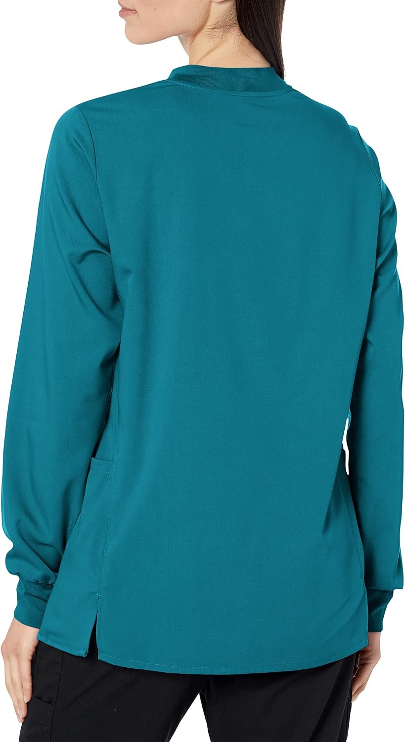 image:imageWINK PRO Womens Snap Front WarmUp JacketCaribbean