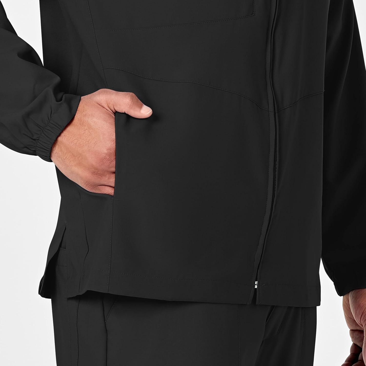 image:imageWINK W123 Mens Zip Front Warm Up JacketBlack