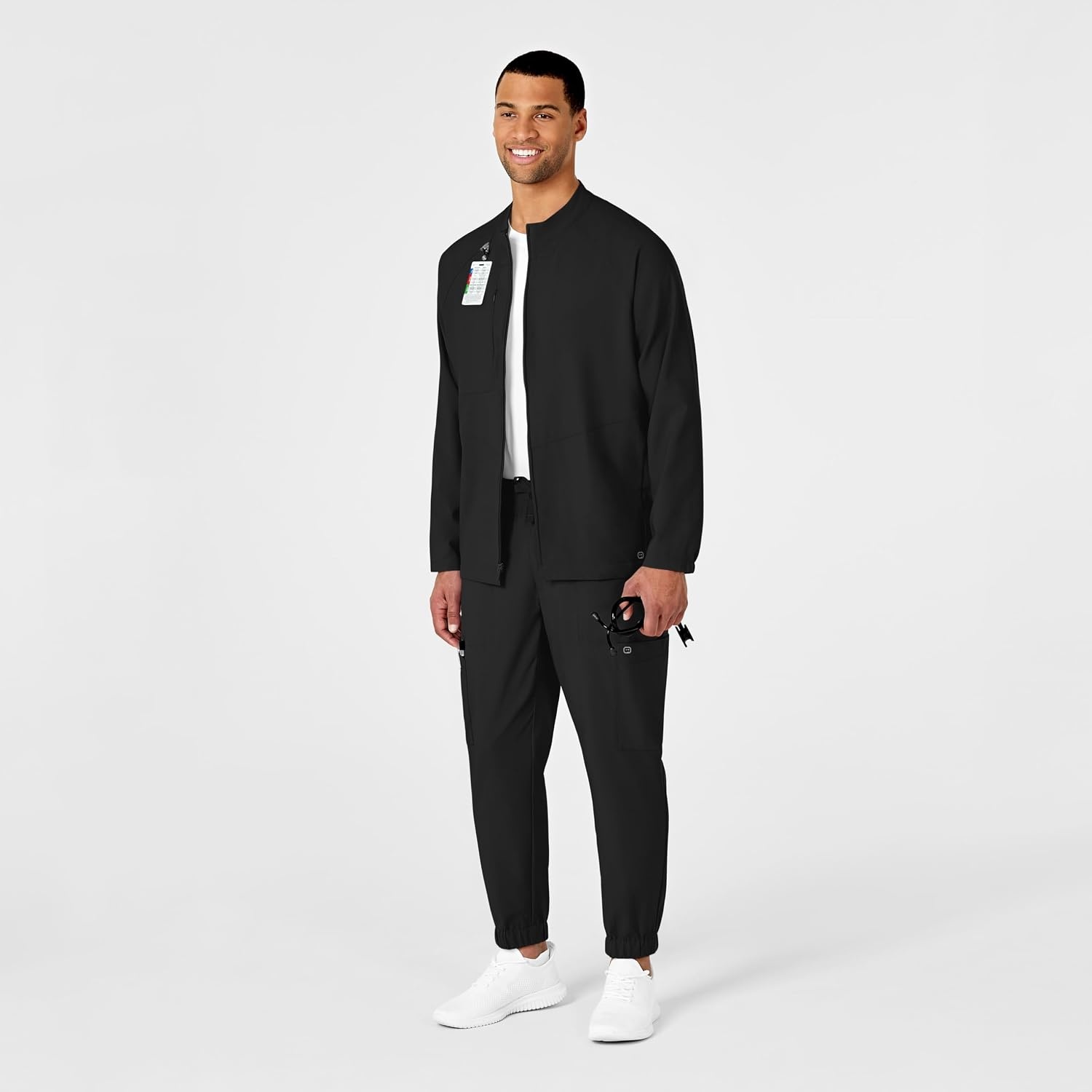 image:imageWINK W123 Mens Zip Front Warm Up JacketBlack