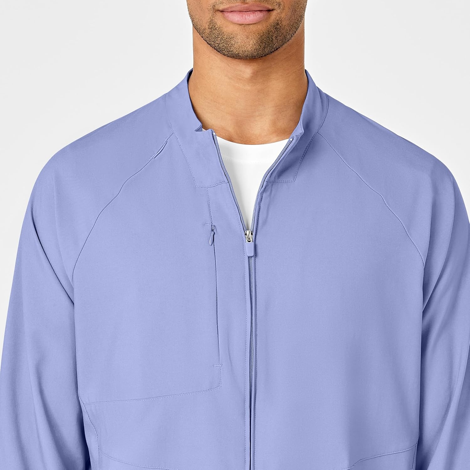 image:imageWINK W123 Mens Zip Front Warm Up JacketCeil Blue
