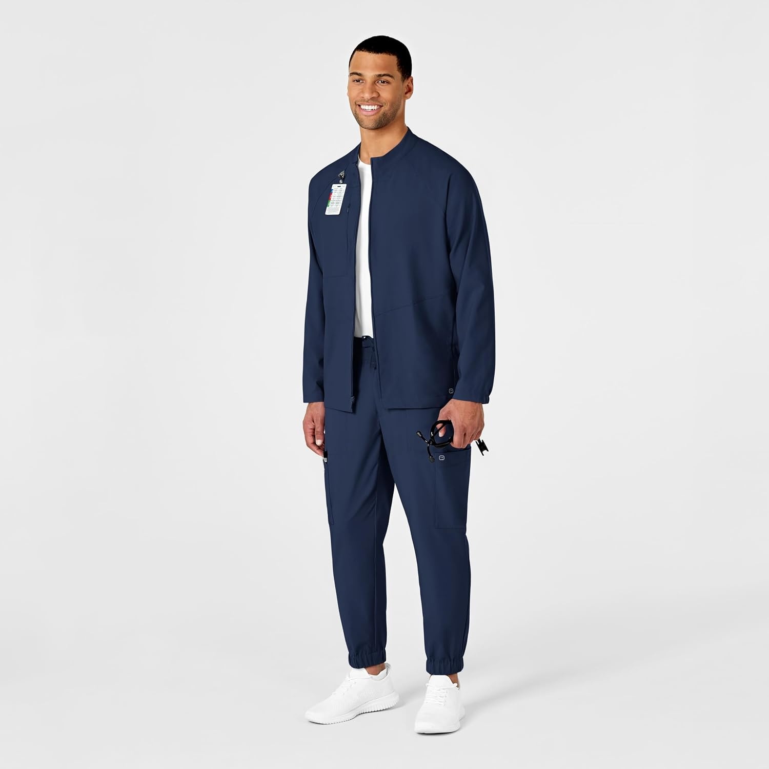 image:imageWINK W123 Mens Zip Front Warm Up JacketNavy