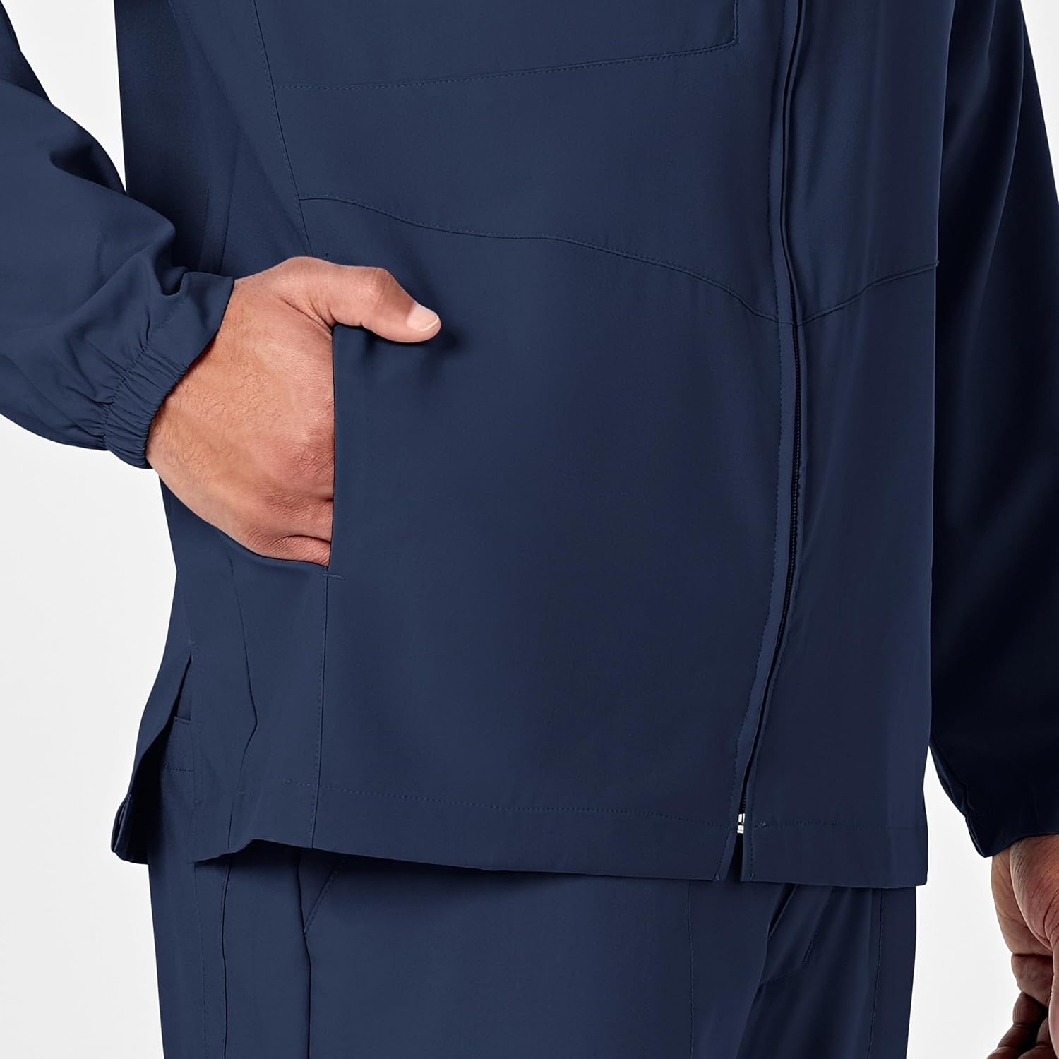 image:imageWINK W123 Mens Zip Front Warm Up JacketNavy