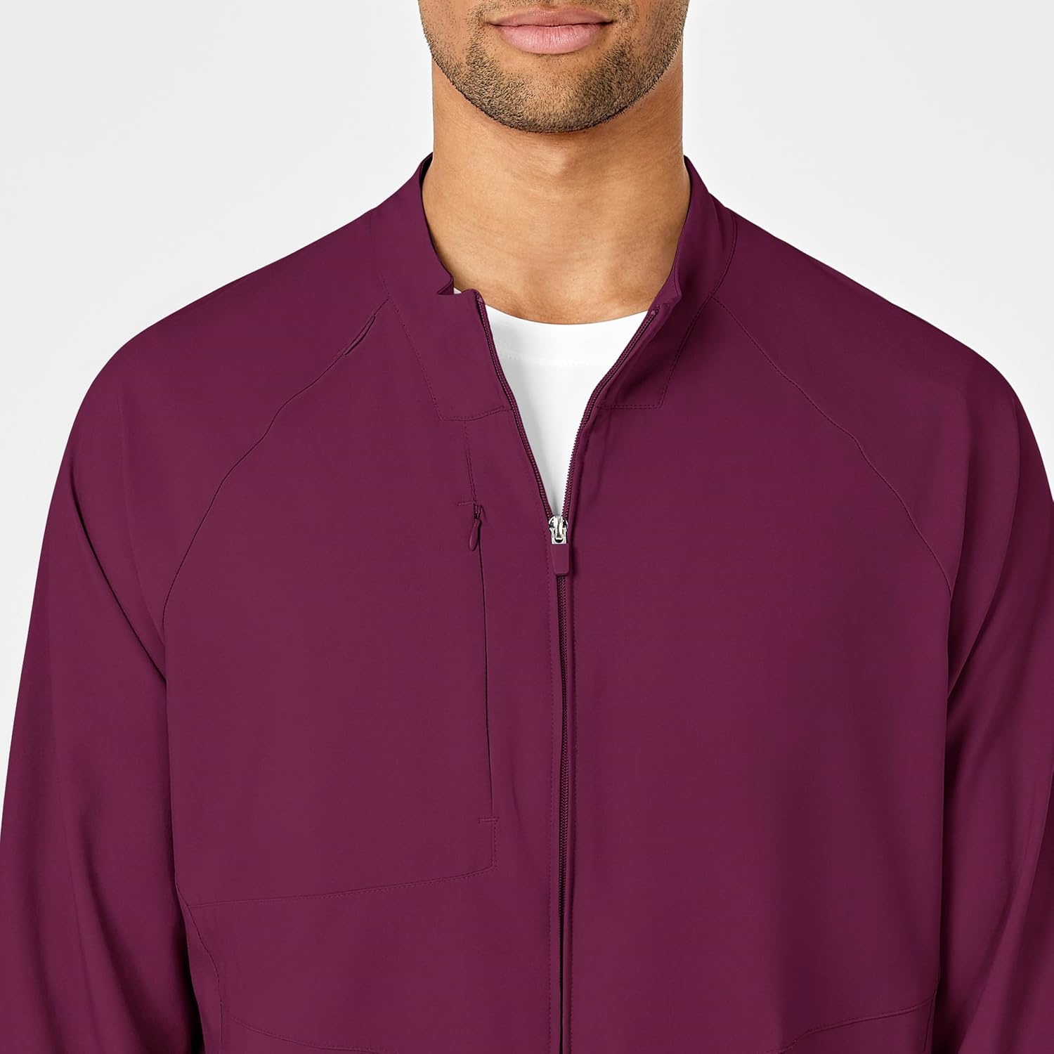image:imageWINK W123 Mens Zip Front Warm Up JacketWine