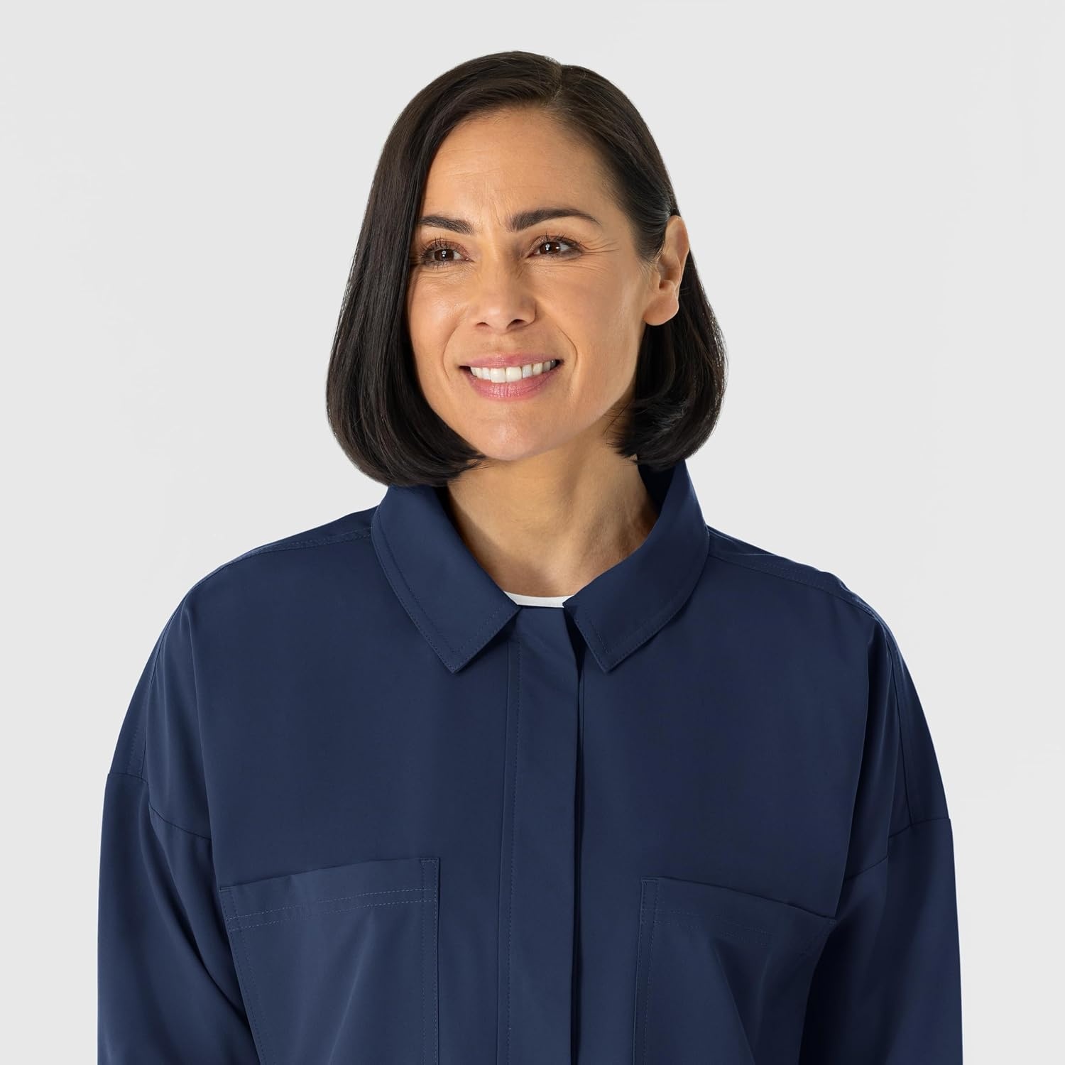 image:imageWINK Womens Womens Scrub Shirt JacketNavy
