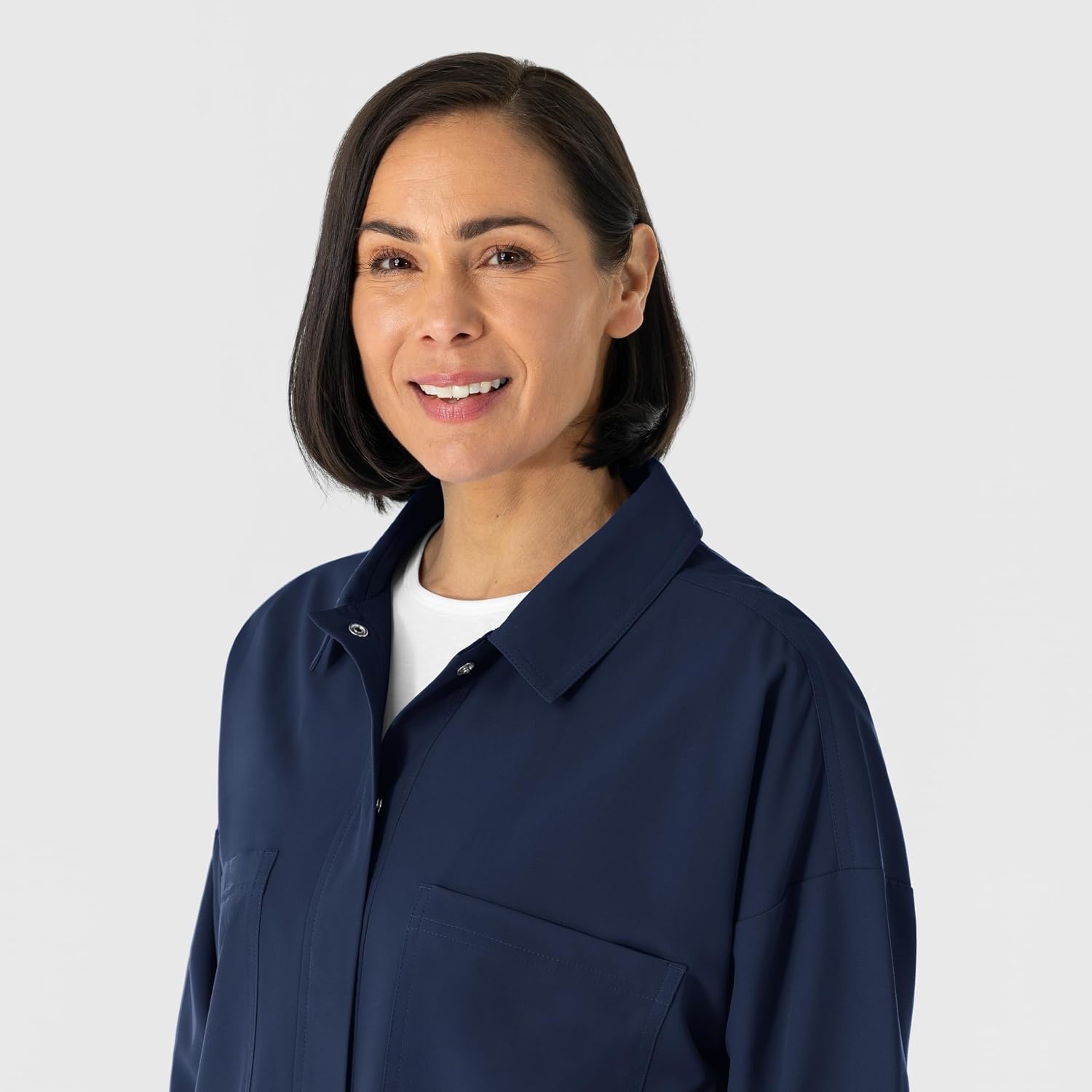 image:imageWINK Womens Womens Scrub Shirt JacketNavy