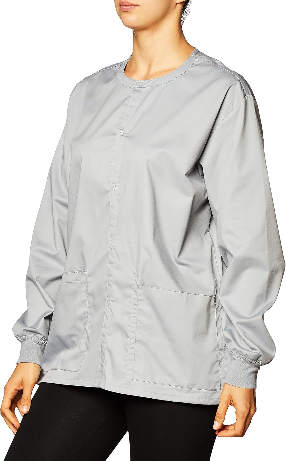 image:imageWink Unisex Adult Snap Front JacketGrey