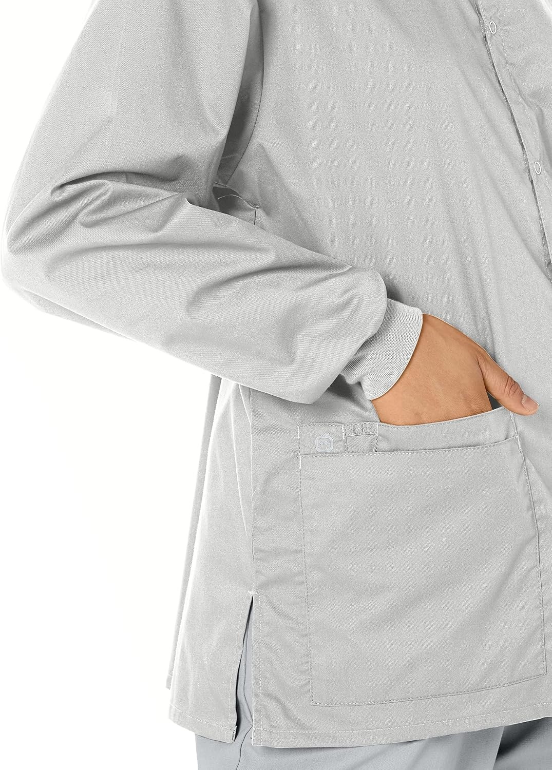 image:imageWink Unisex Adult Snap Front JacketGrey