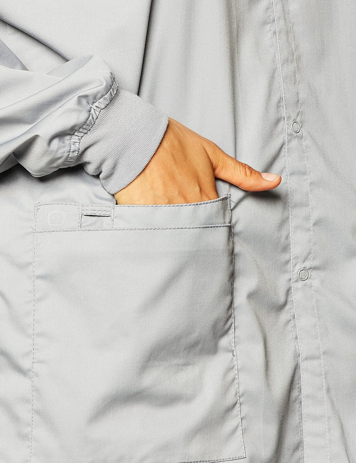 image:imageWink Unisex Adult Snap Front JacketGrey