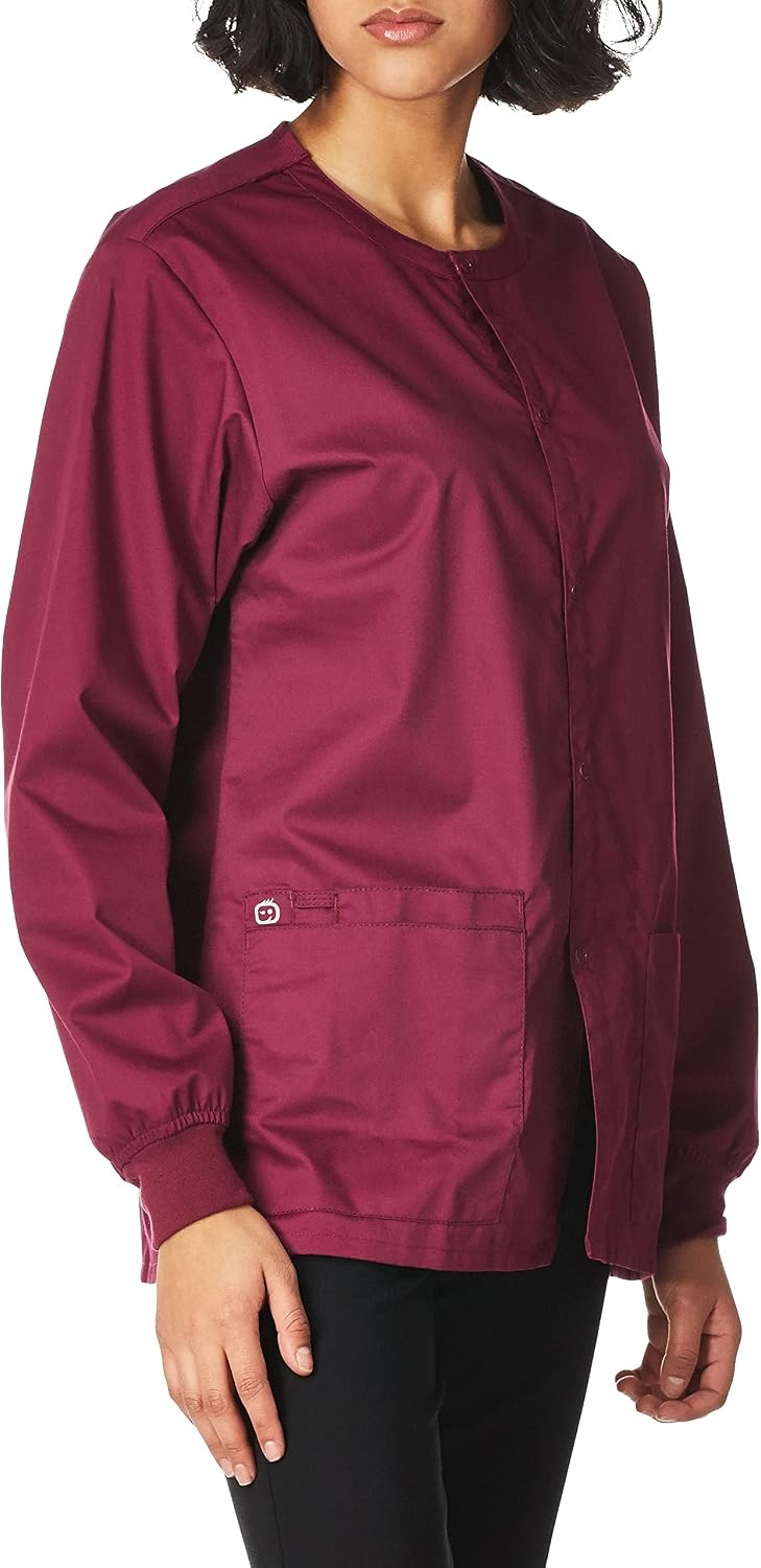 image:imageWink Unisex Adult Snap Front JacketWine