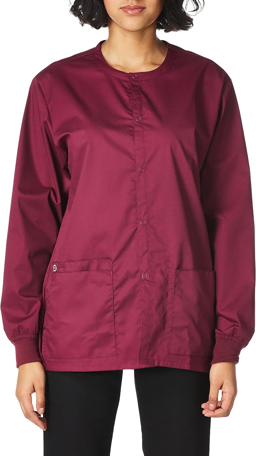 image:imageWink Unisex Adult Snap Front JacketWine