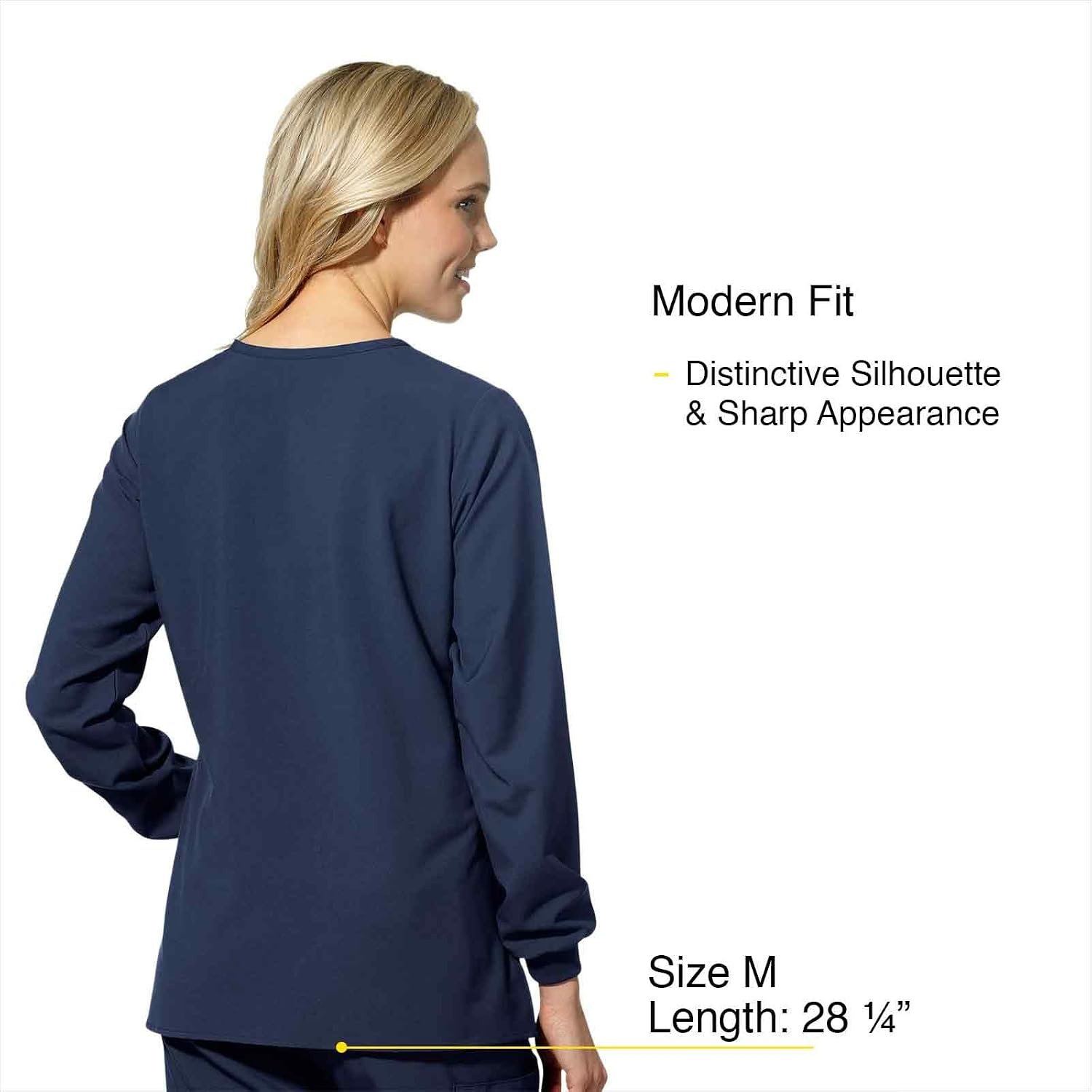 image:imageWink W123 Womens Crew Neck Warm Up JacketNavy