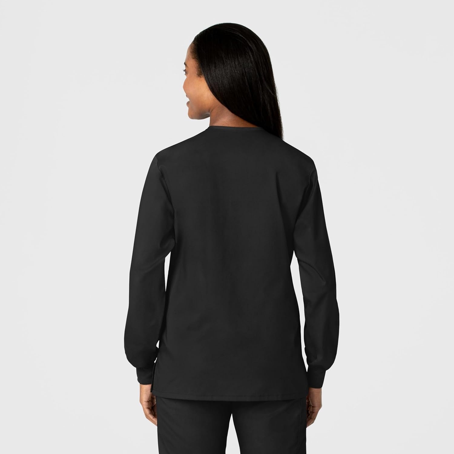 image:imageWonderWink Unisex Adult Unisex Snap Front JacketBlack