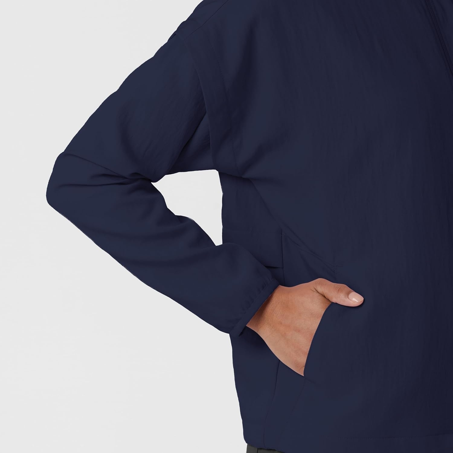 image:imageWonderWink Womens Womens Breezebreaker Scrub JacketNavy