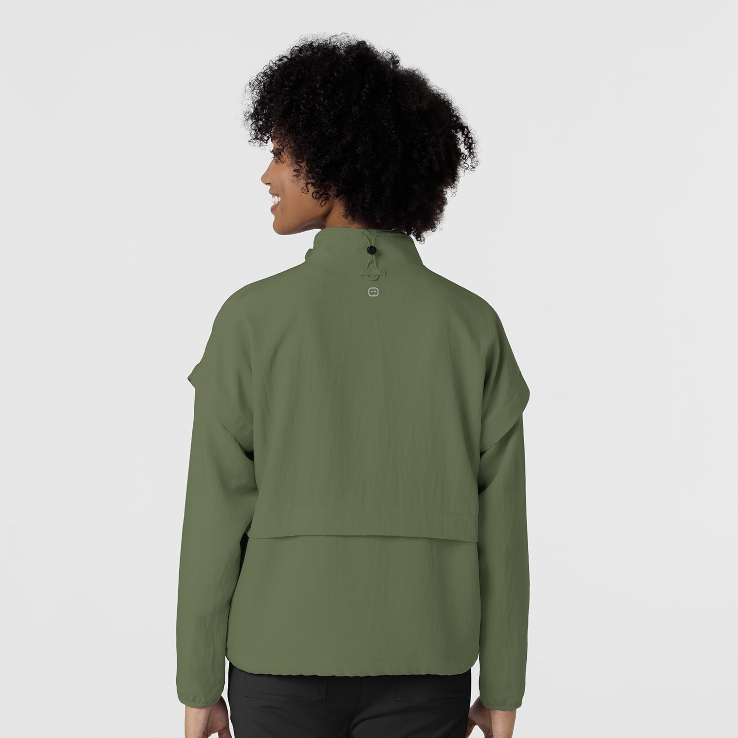 image:imageWonderWink Womens Womens Breezebreaker Scrub JacketOlive