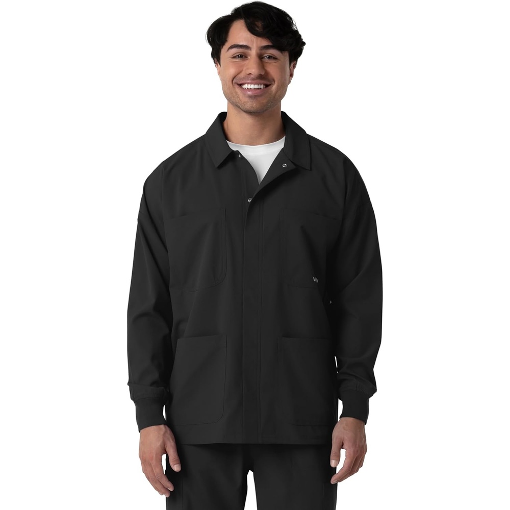 image:imageWINK Boundless Mens Warm Up Scrub JacketBlack