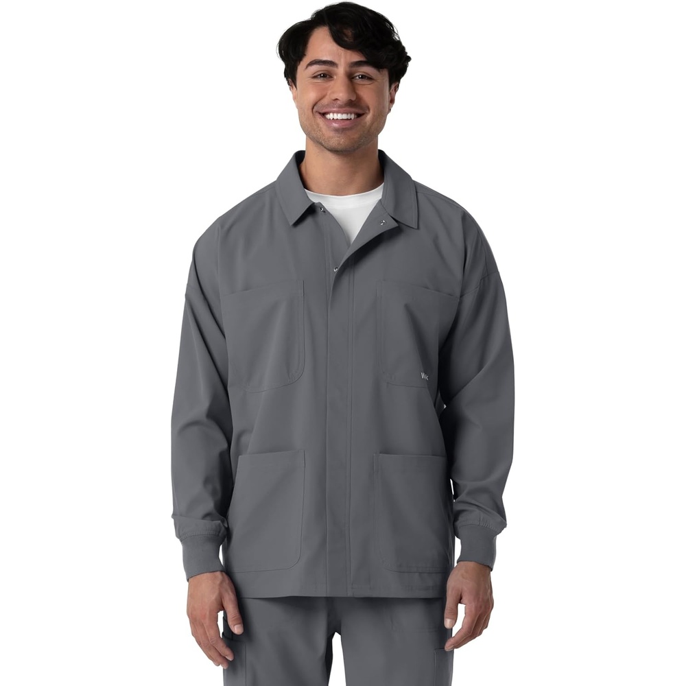 image:imageWINK Boundless Mens Warm Up Scrub JacketPewter
