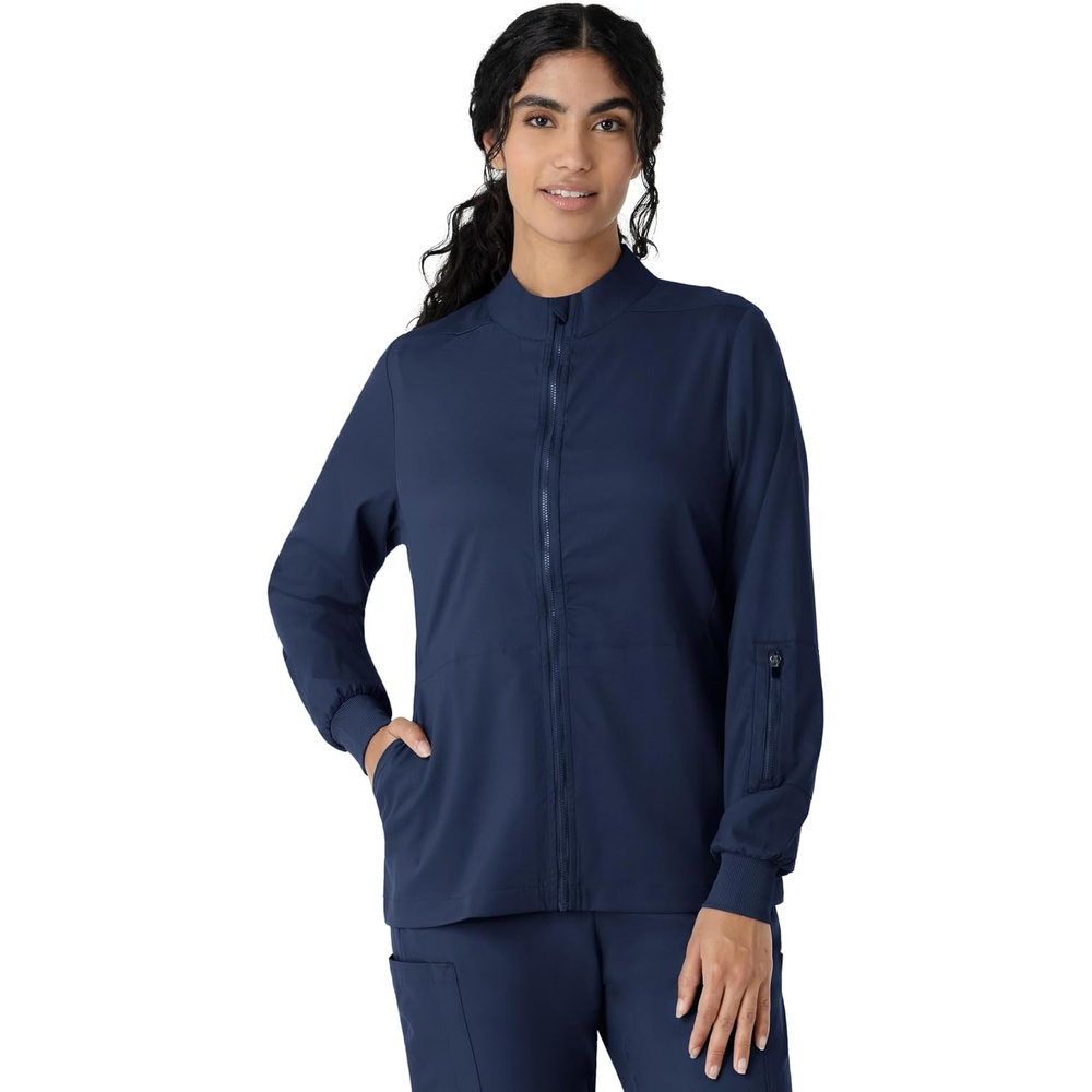 image:imageWINK Boundless Womens Warm Up Scrub JacketNavy