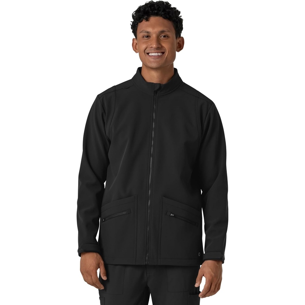 image:imageWINK Mens Mens Soft Shell Scrub JacketBlack
