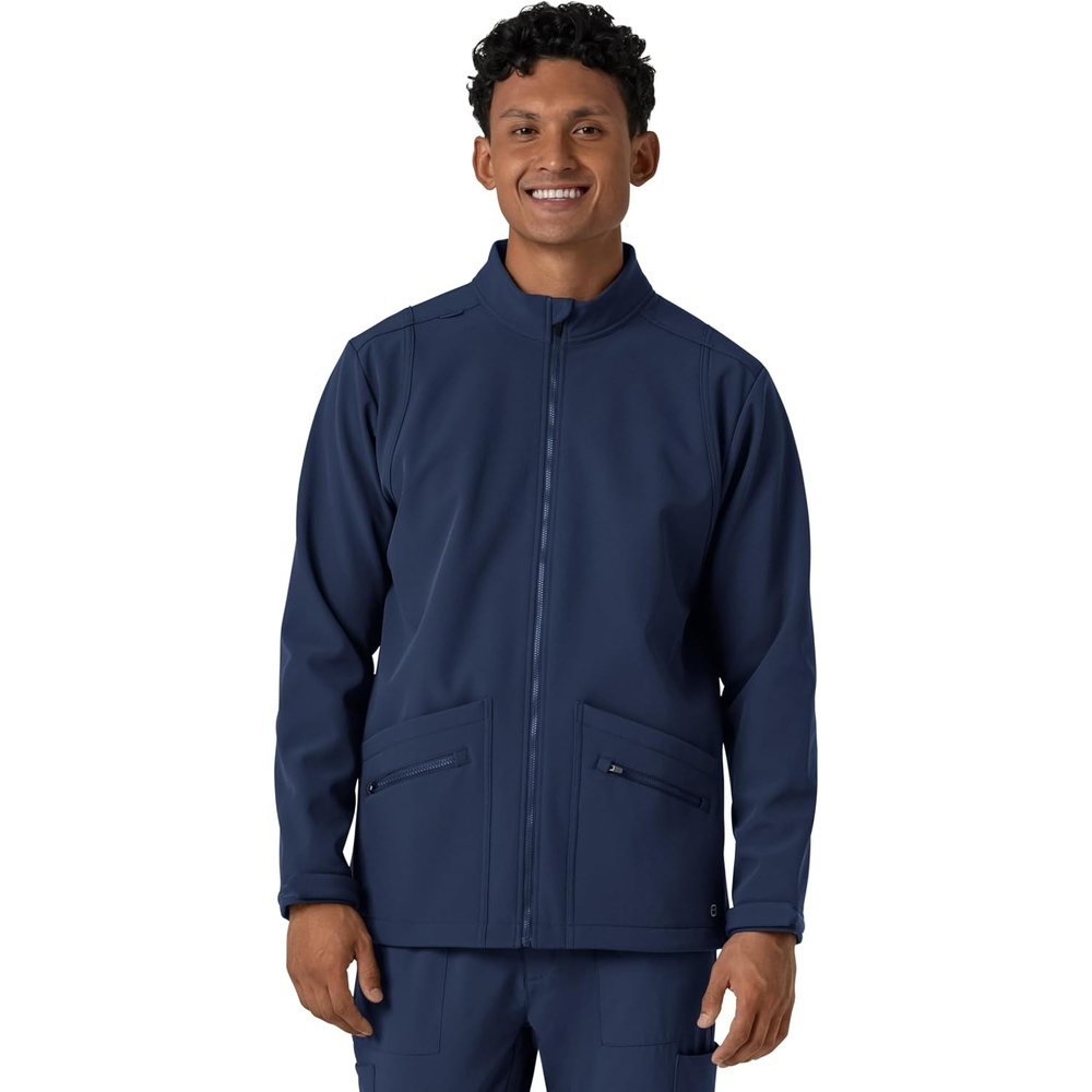 image:imageWINK Mens Mens Soft Shell Scrub JacketNavy