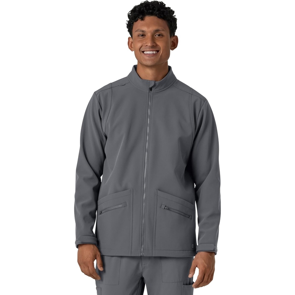 image:imageWINK Mens Mens Soft Shell Scrub JacketPewter