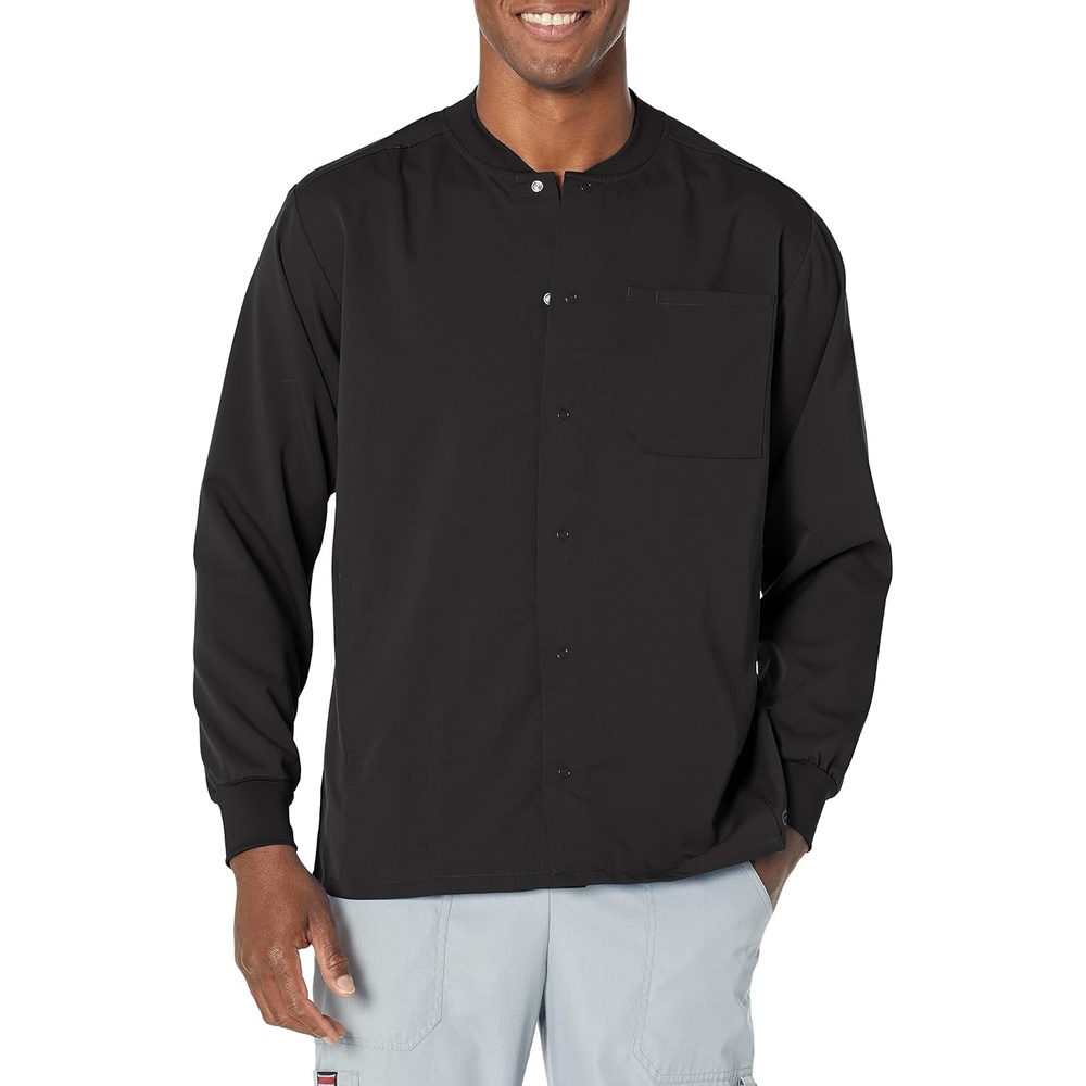 image:imageWINK PRO Mens Snap Front WarmUp JacketBlack